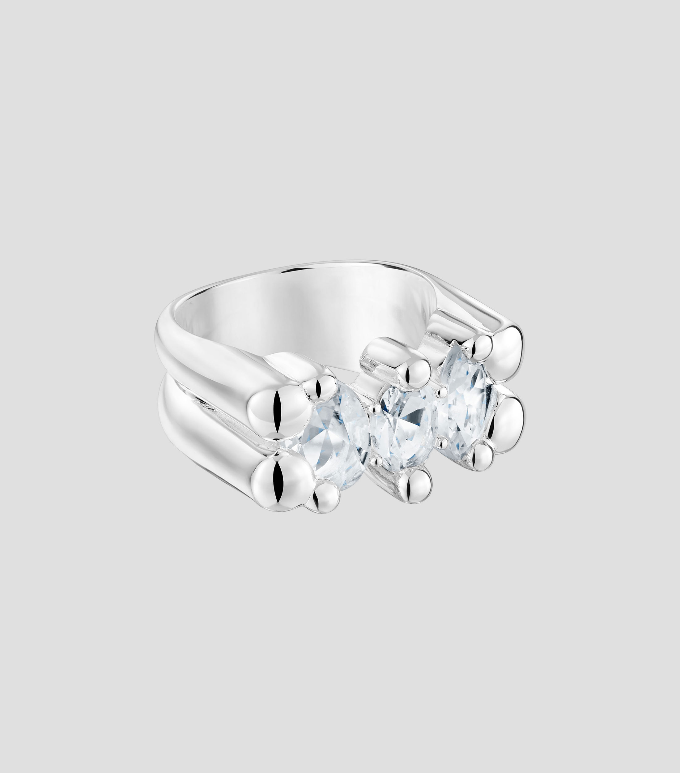 Anillo en plata Color Bear cuarzo Mujer