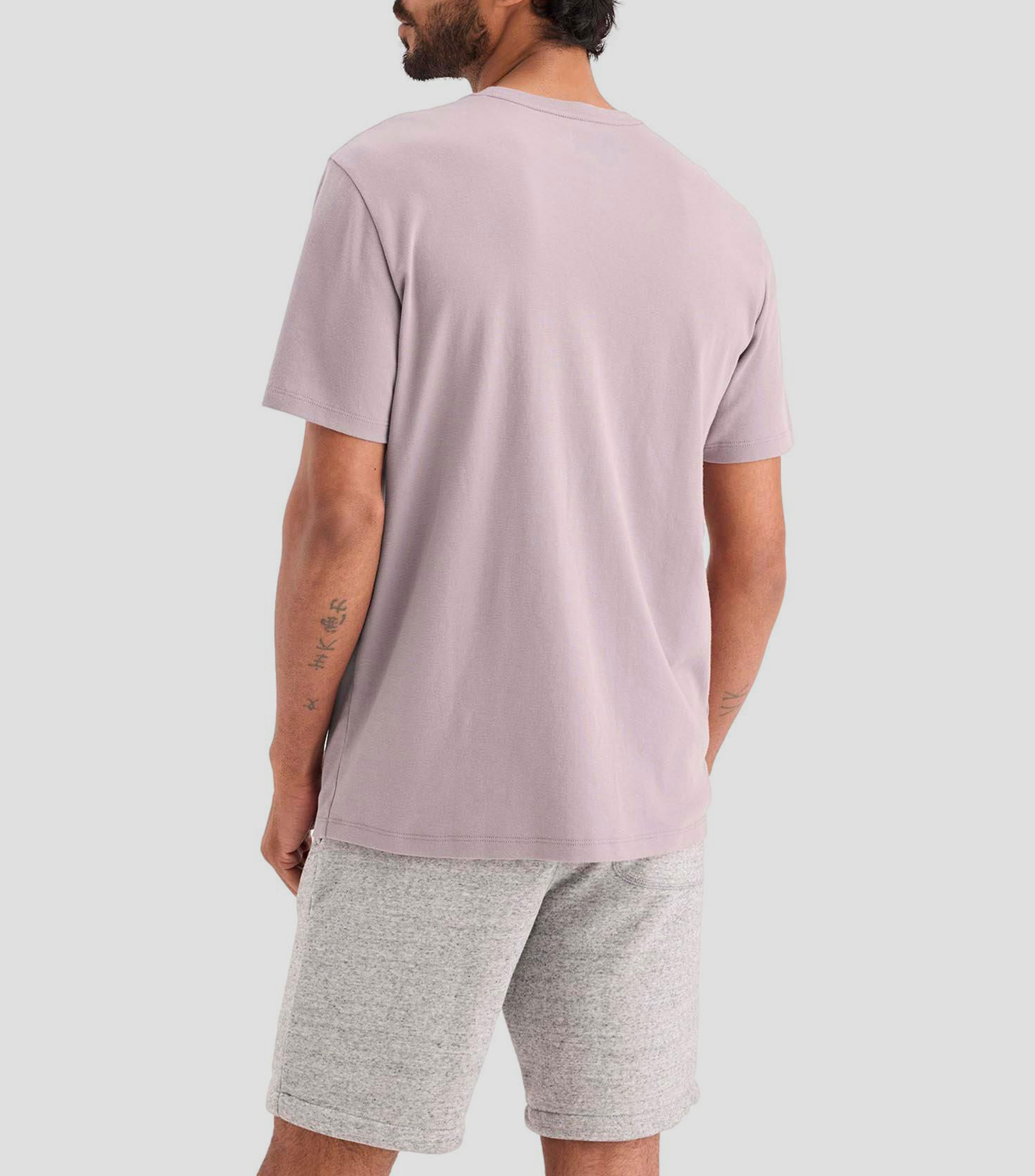 Playera cuello redondo manga corta lisa Hombre