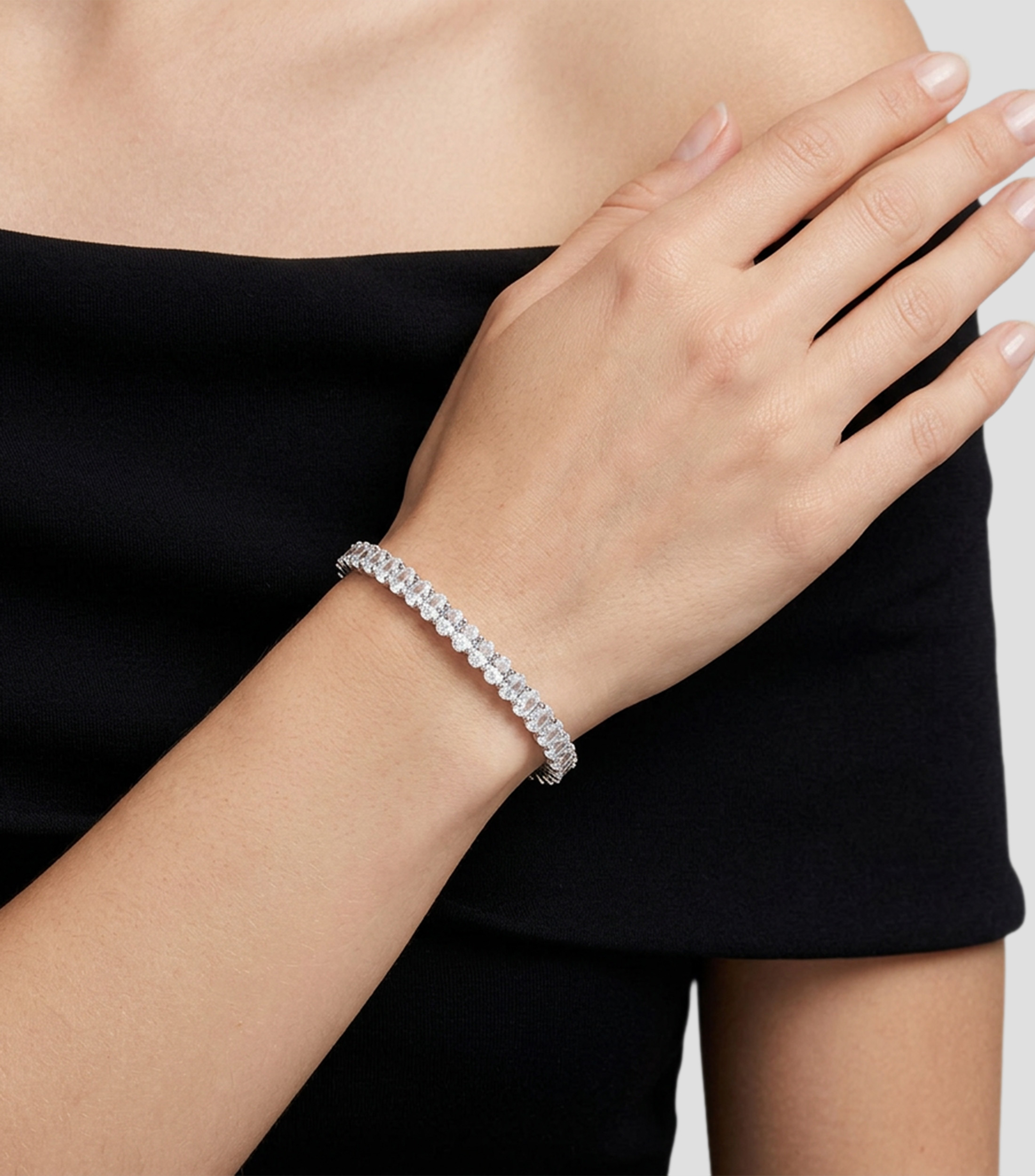 Pulsera con circonias Nauri Mujer