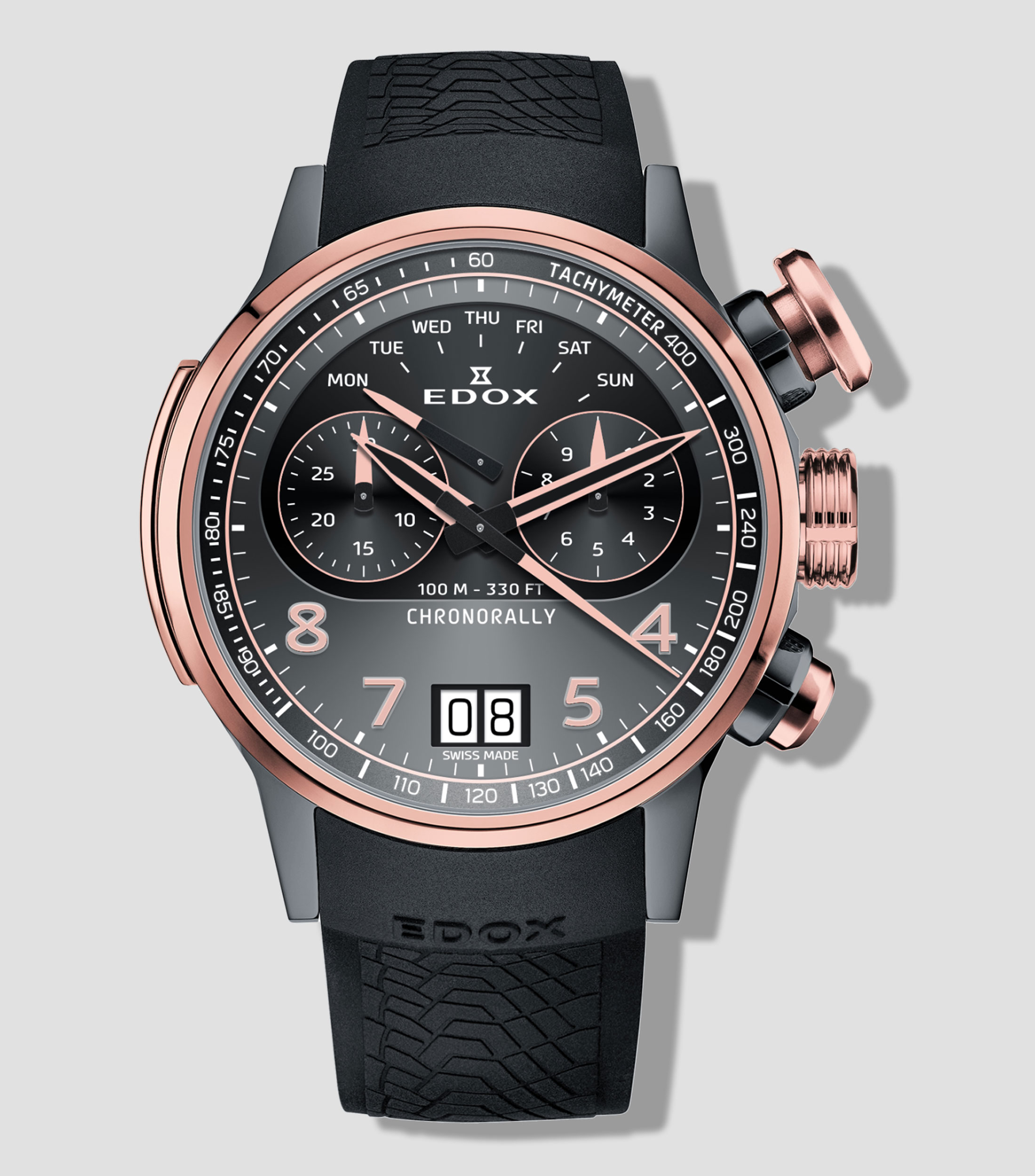 Reloj para Hombre Chronorally Deportivo, Gris