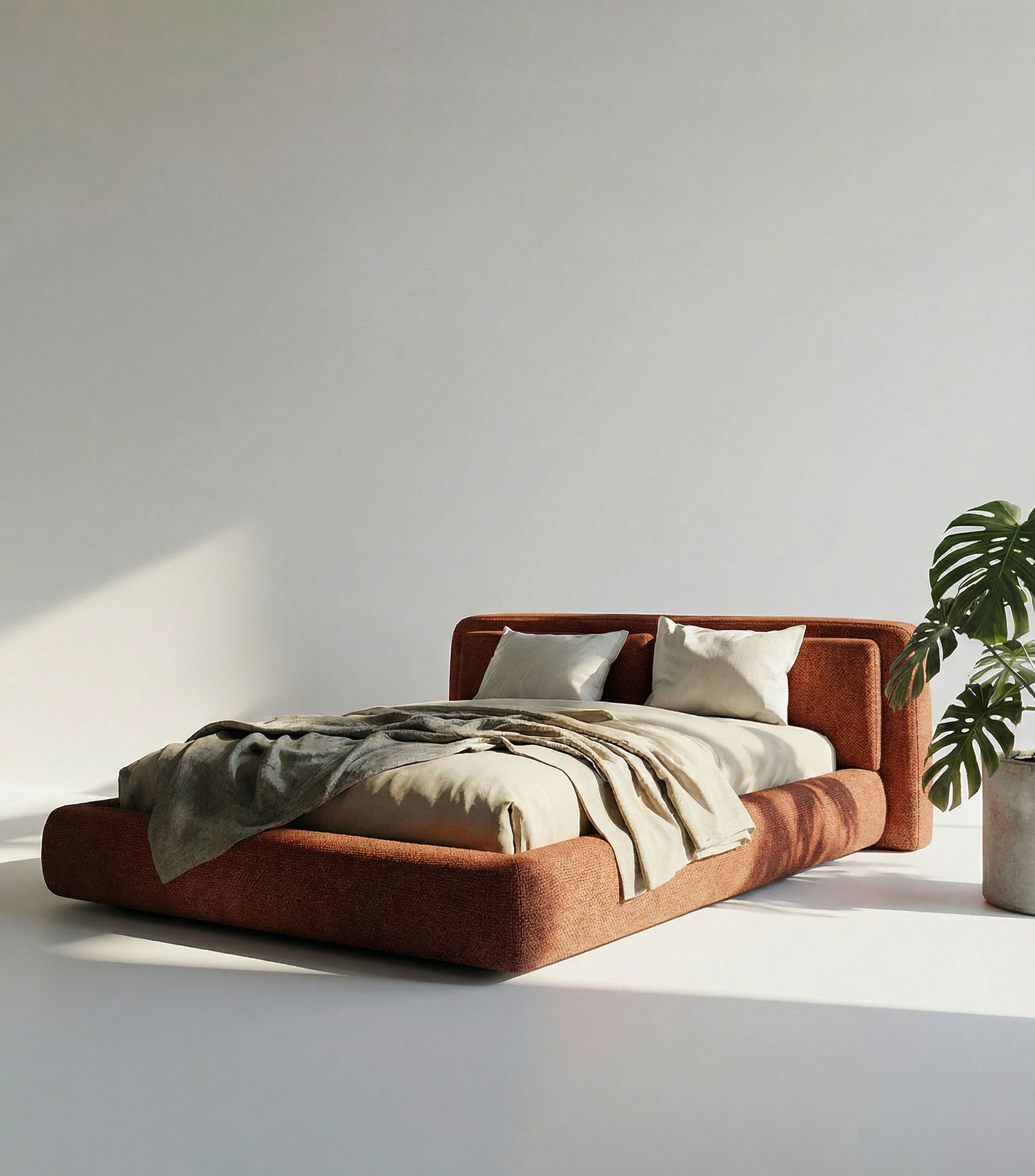 Cama Queen Size Elements en tela