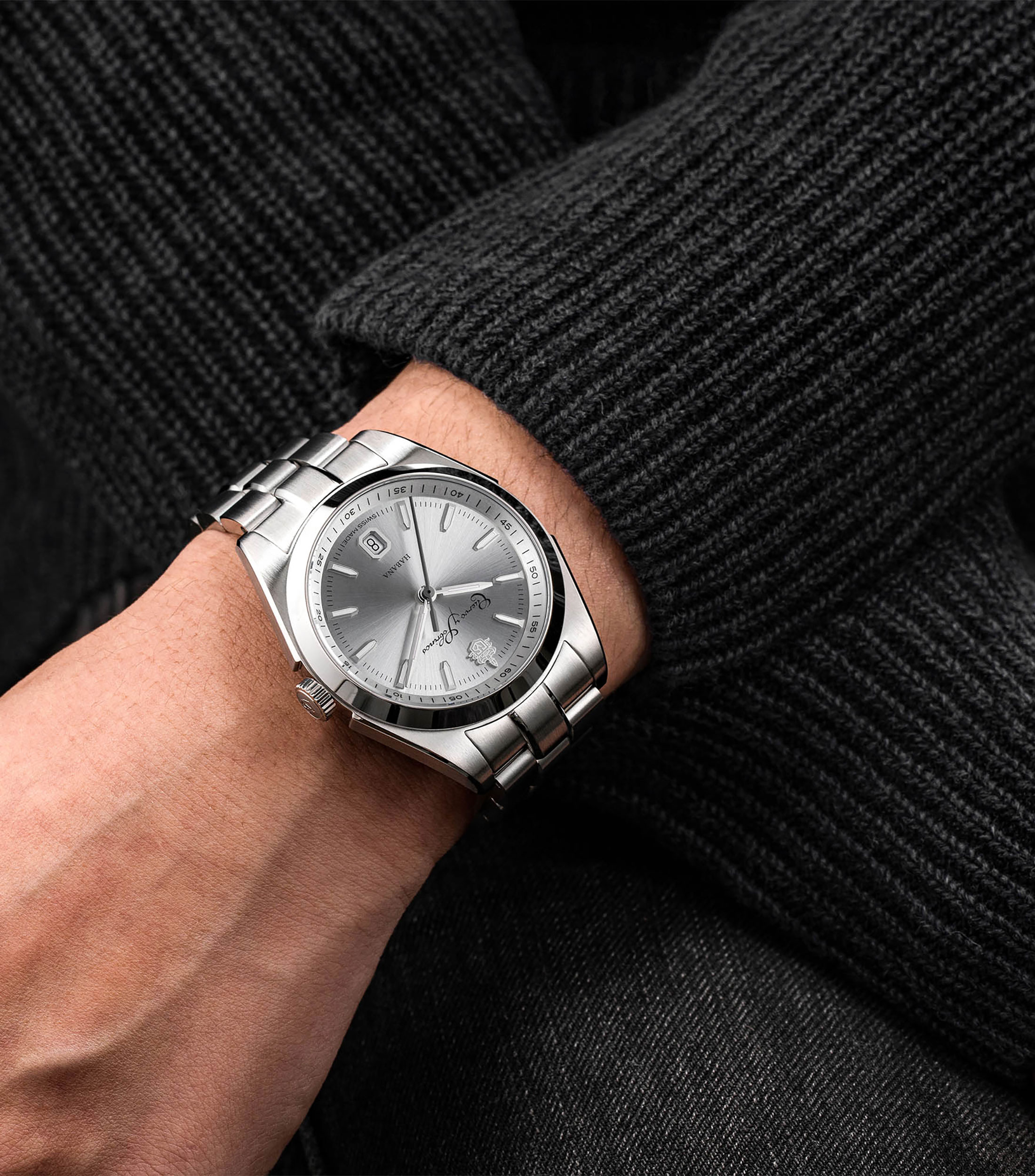 Reloj para Hombre Robusto casual, plateado