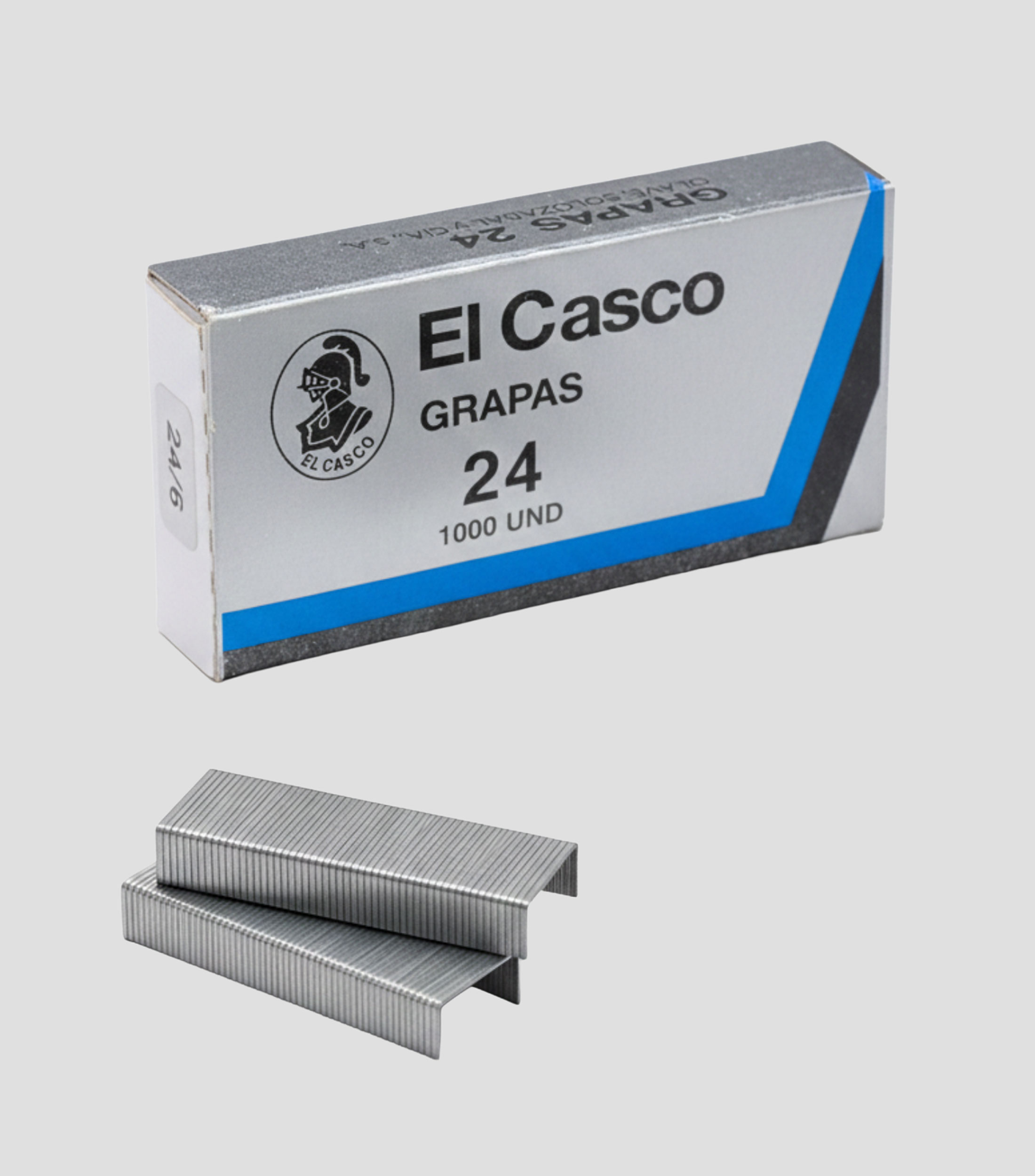 Caja con 1000 Grapas 24 Galvanizadas