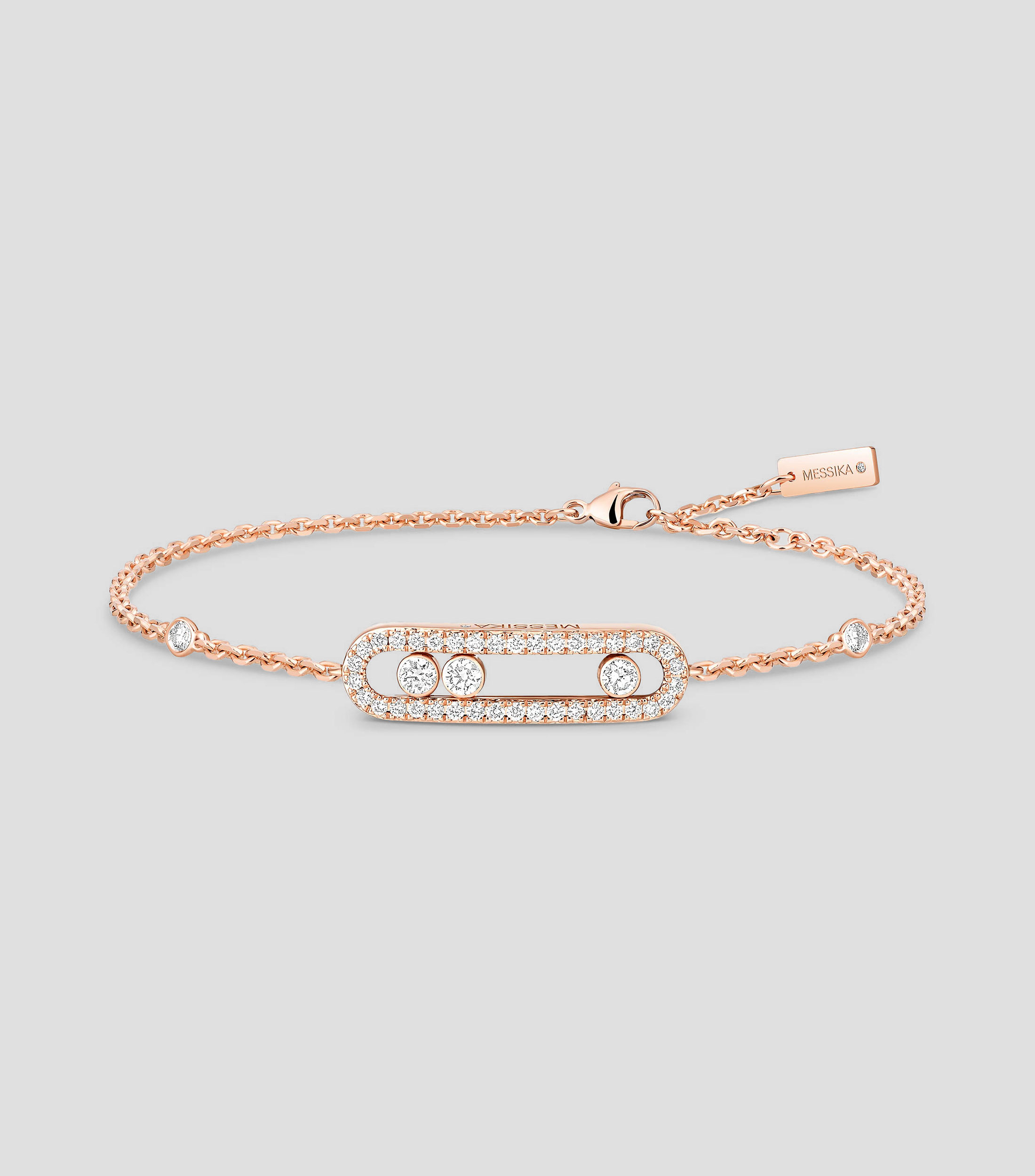 Pulsera en oro rosa 18 Kts Mujer