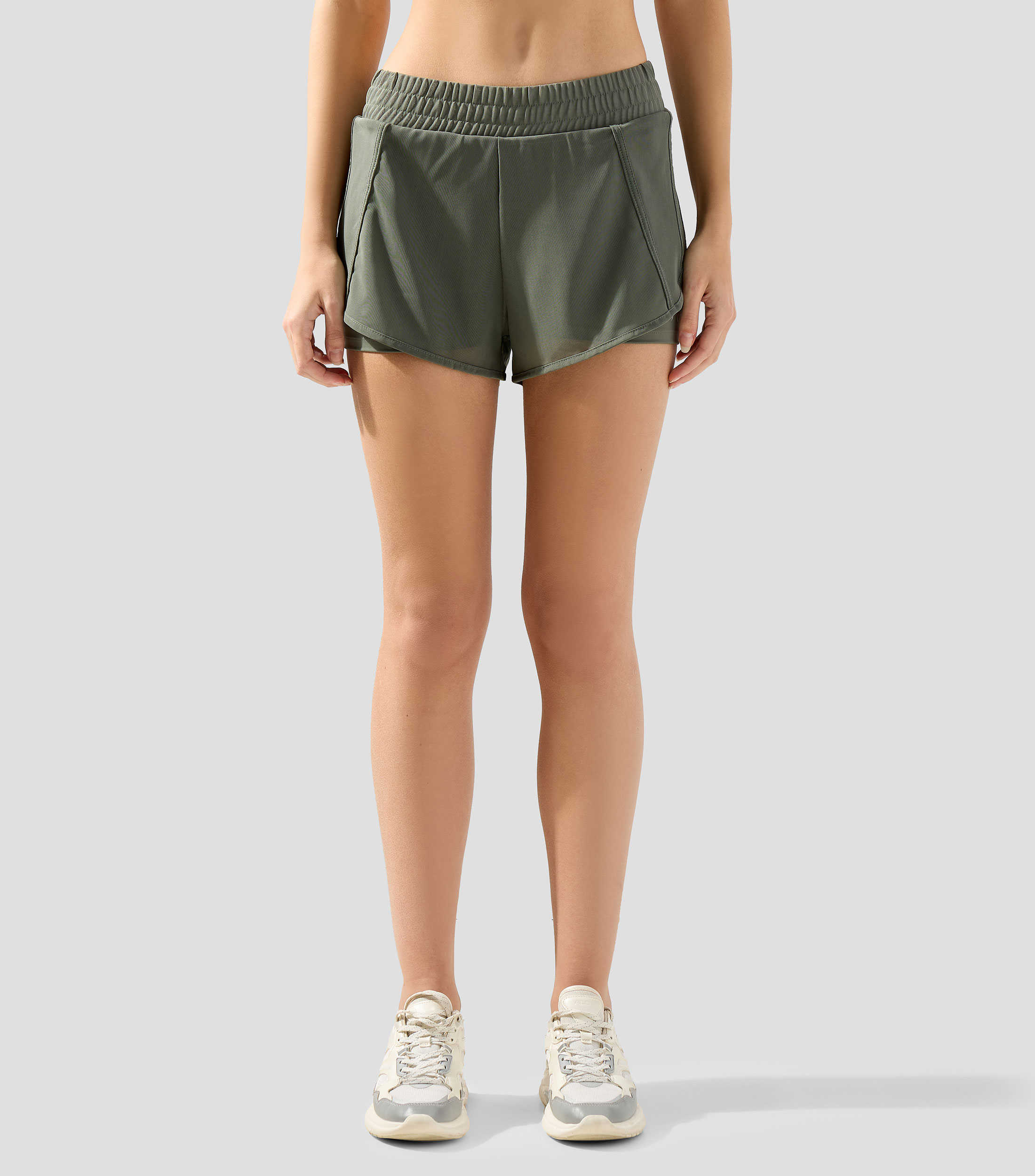 Short para entrenamiento liso Padma Mujer