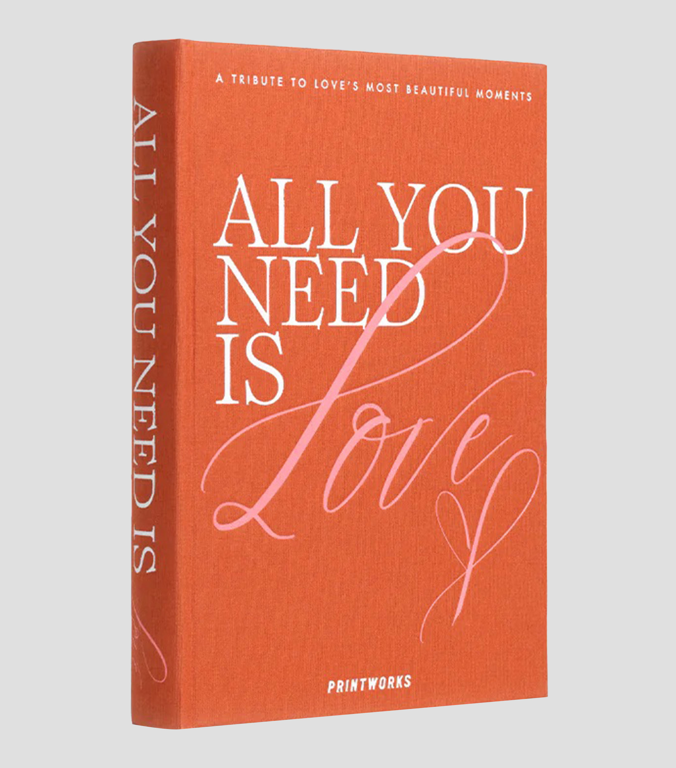 Álbum para fotos All you need is love en tela