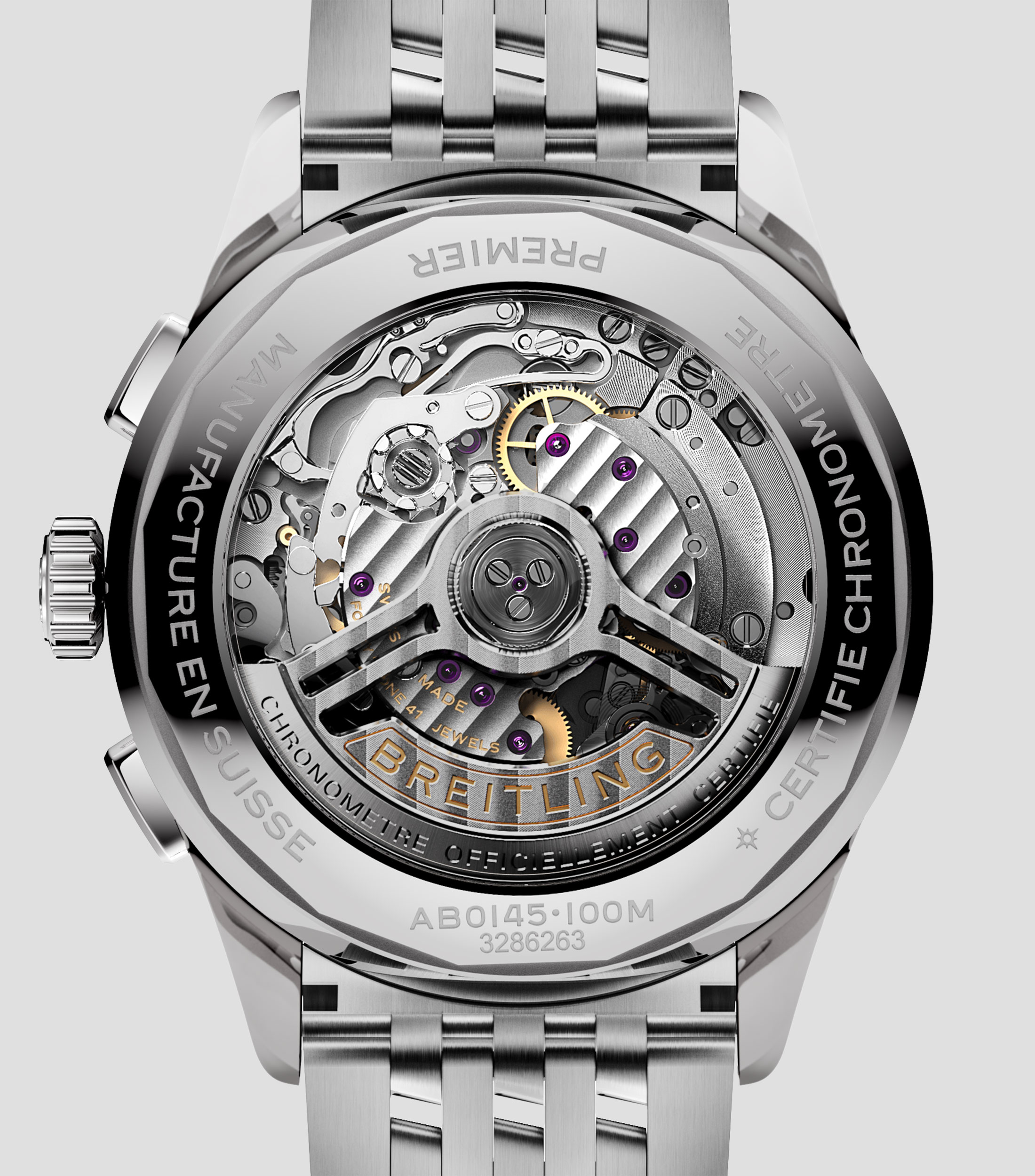 Reloj para Hombre Premier B01 Chronograph casual, plateado