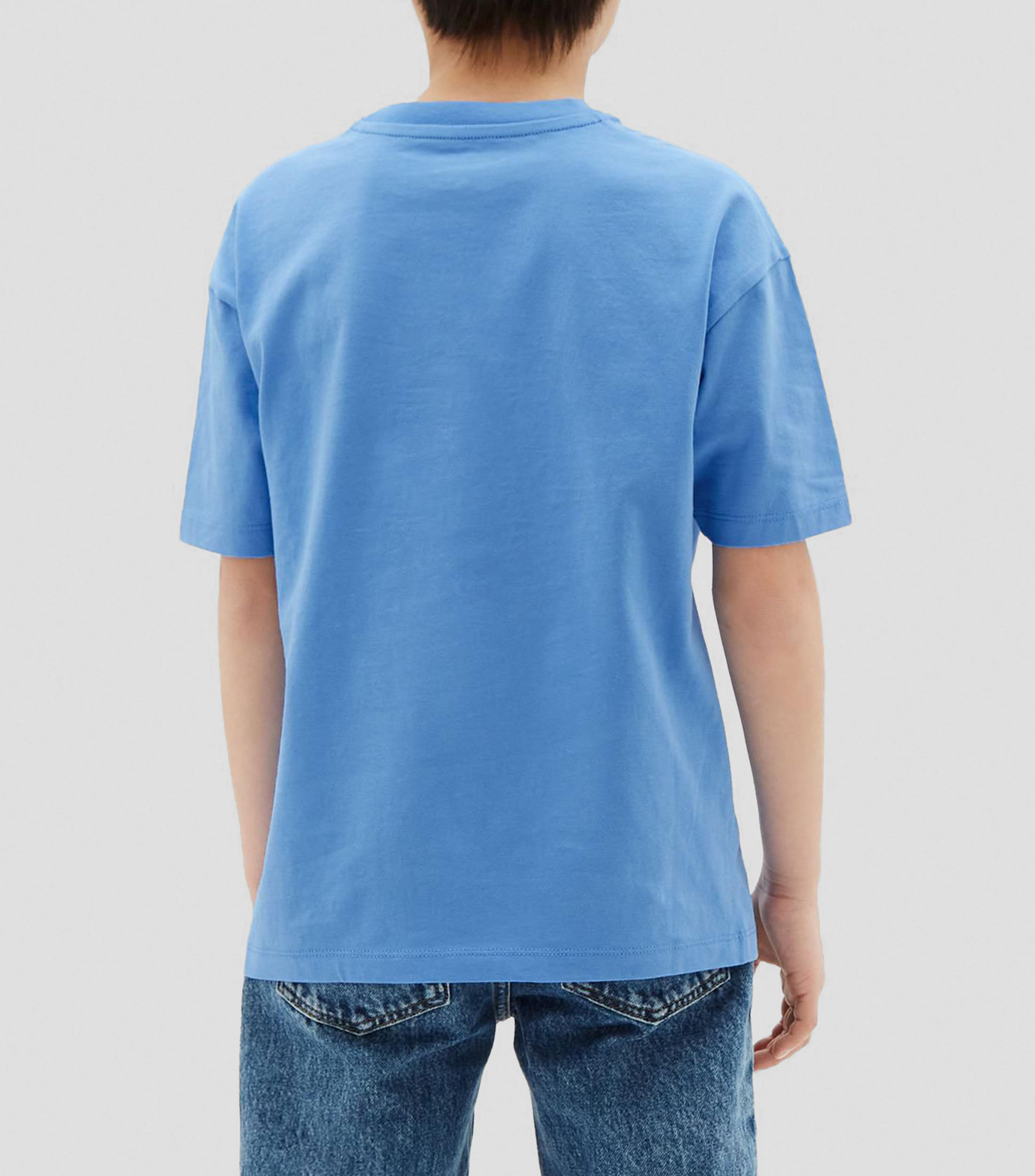 Playera cuello redondo manga corta con estampado Niño
