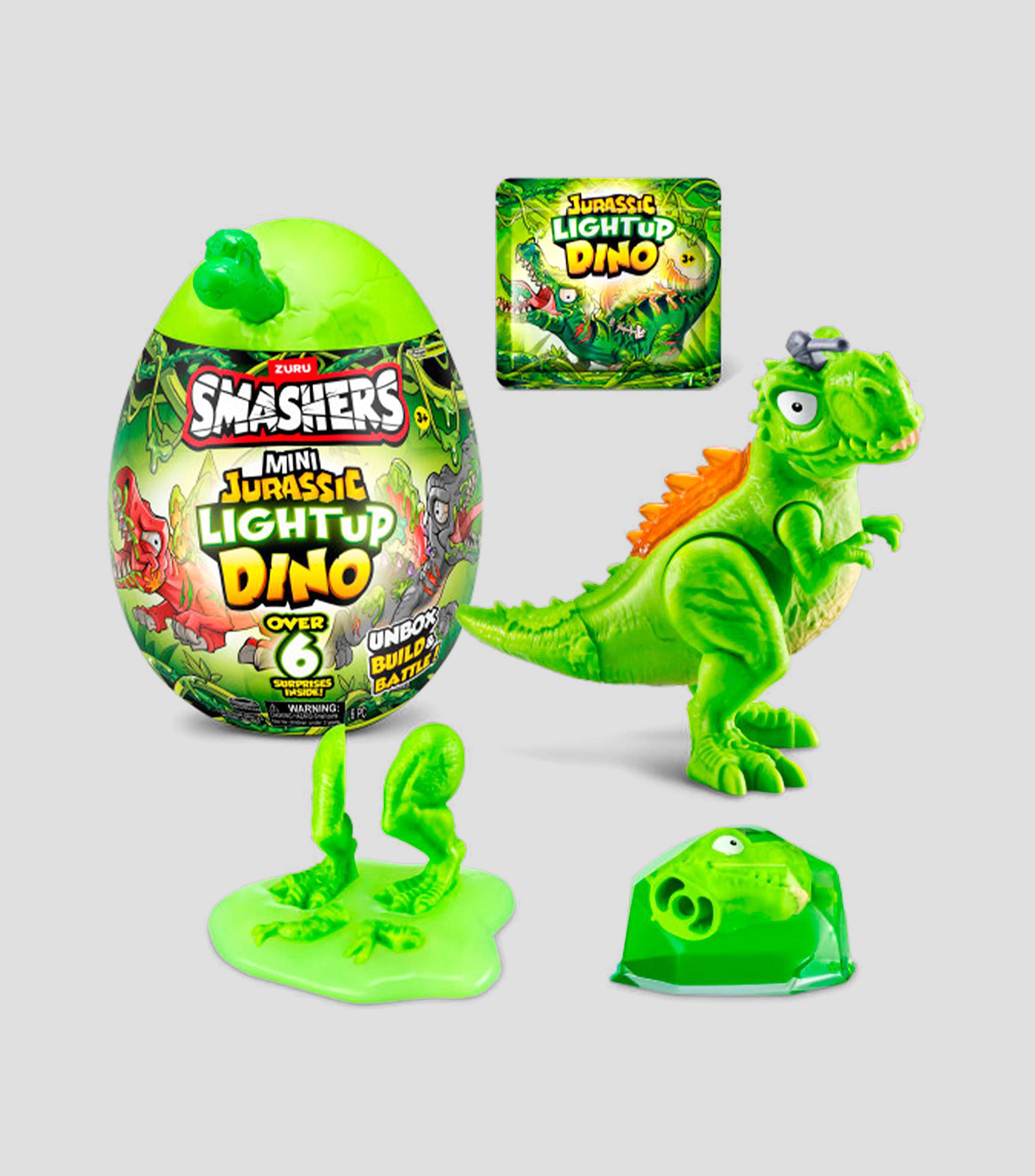 Juguete Sorpresa Mini Jurassic Light Up Dino Serie 1