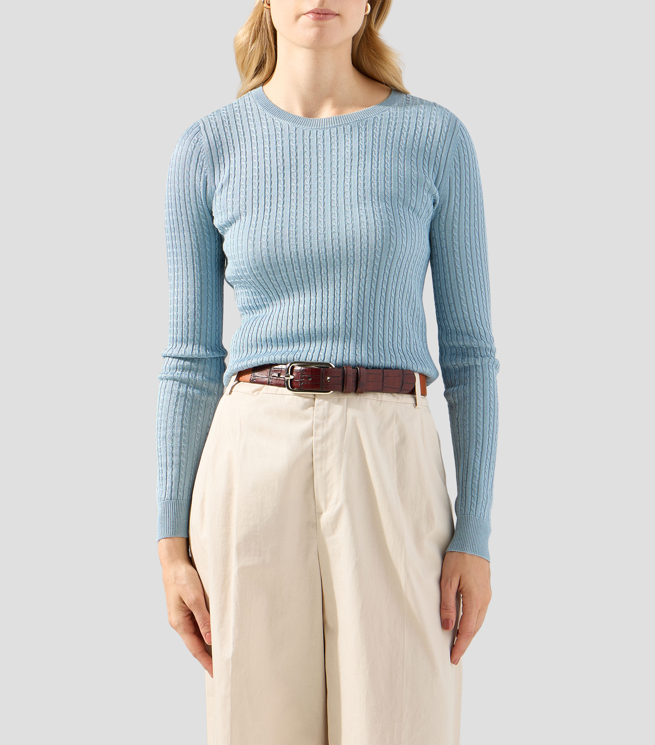 Suéter cuello redondo Mujer