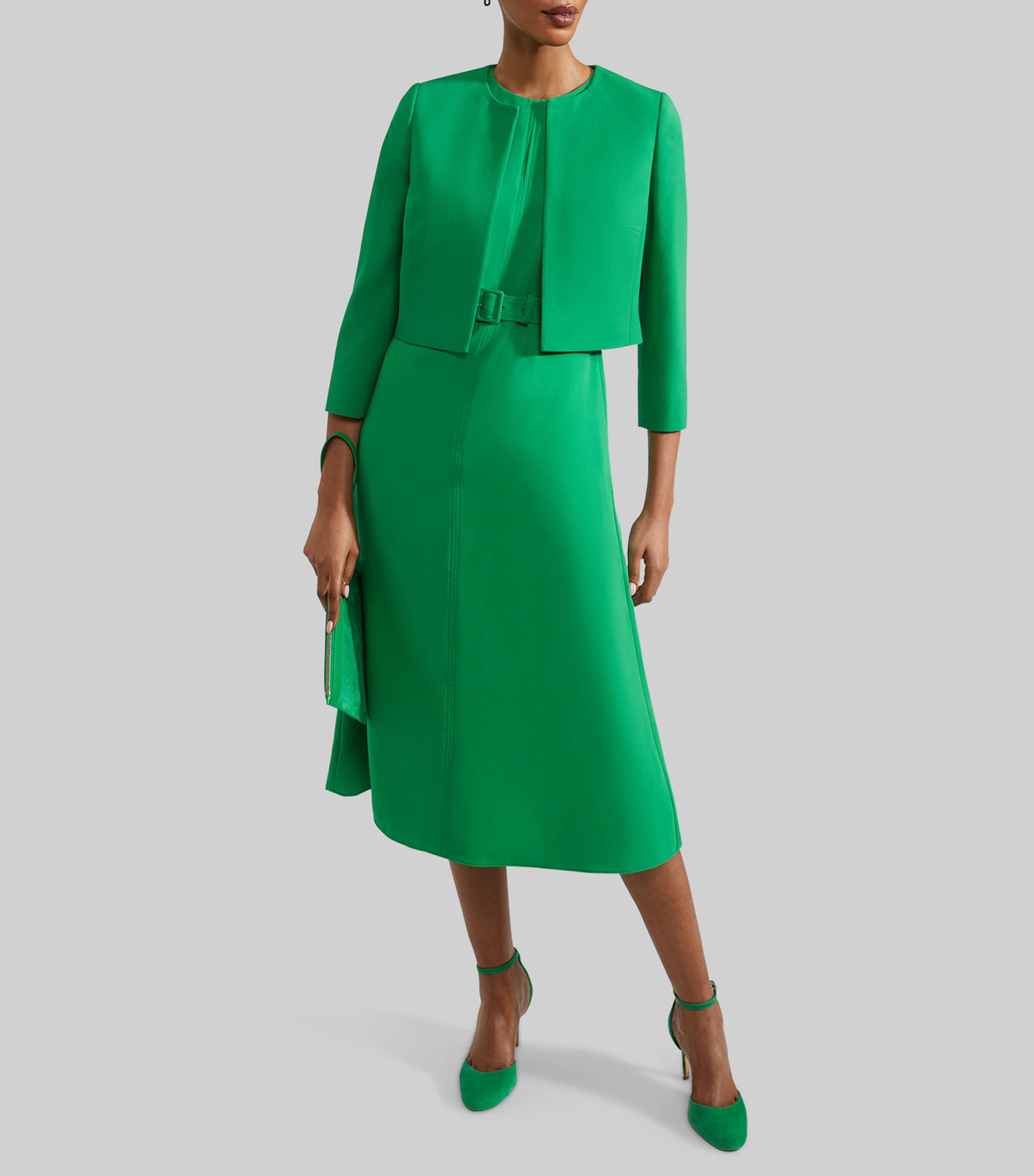 Vestido midi liso Meera Mujer