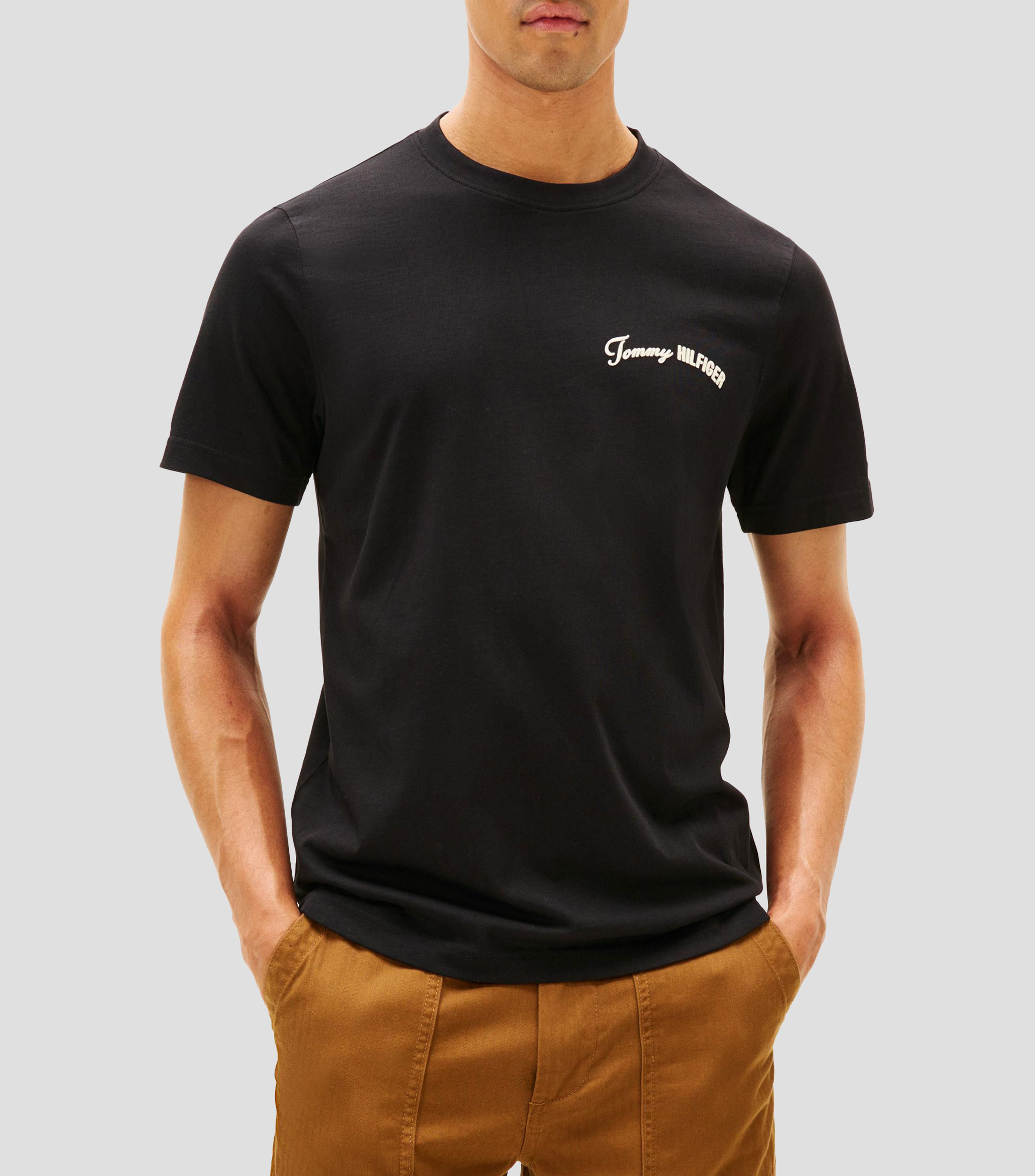Playera con logo de manga corta Hombre