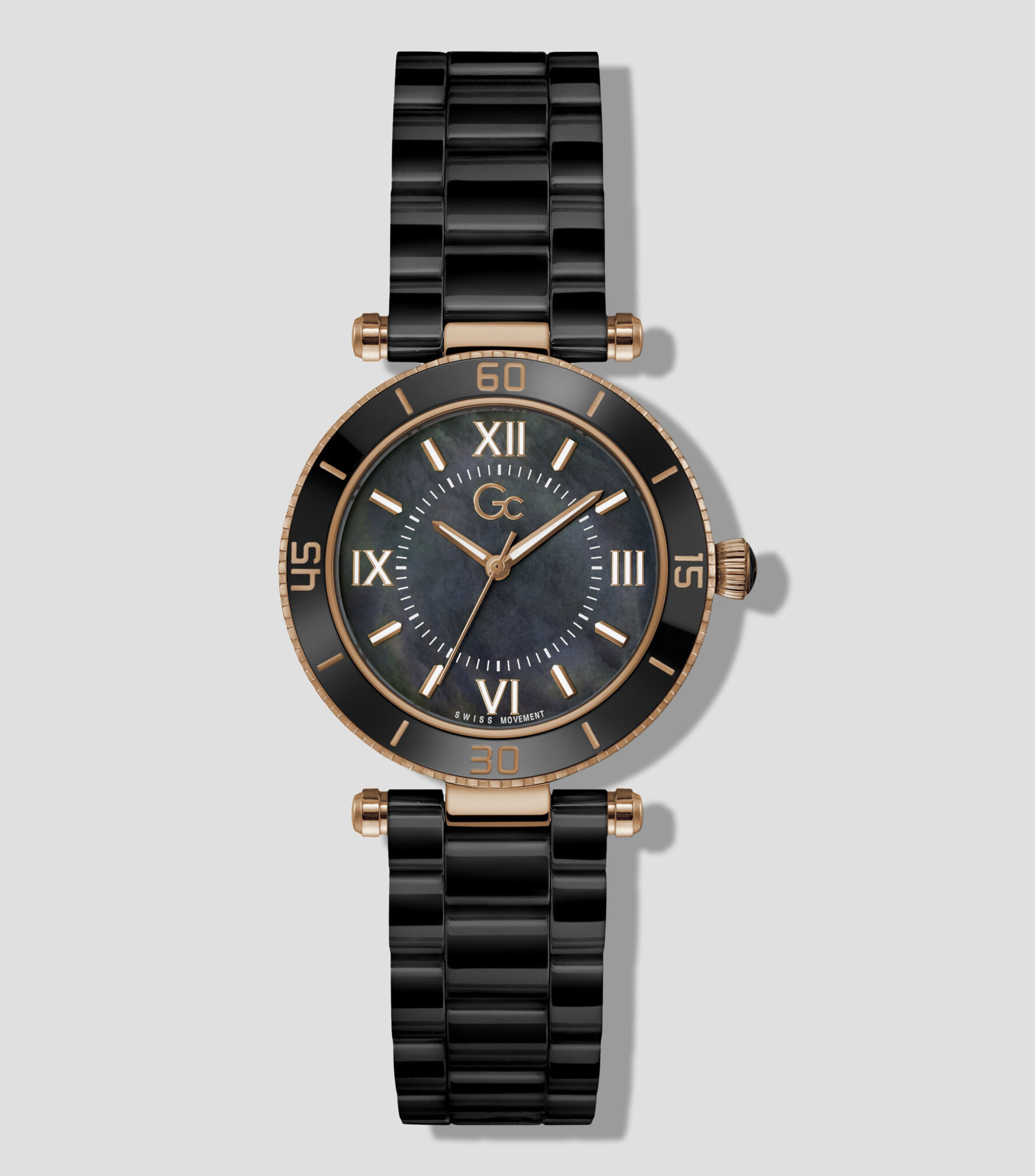 Reloj para Mujer casual Muse Ceramic negro, dorado