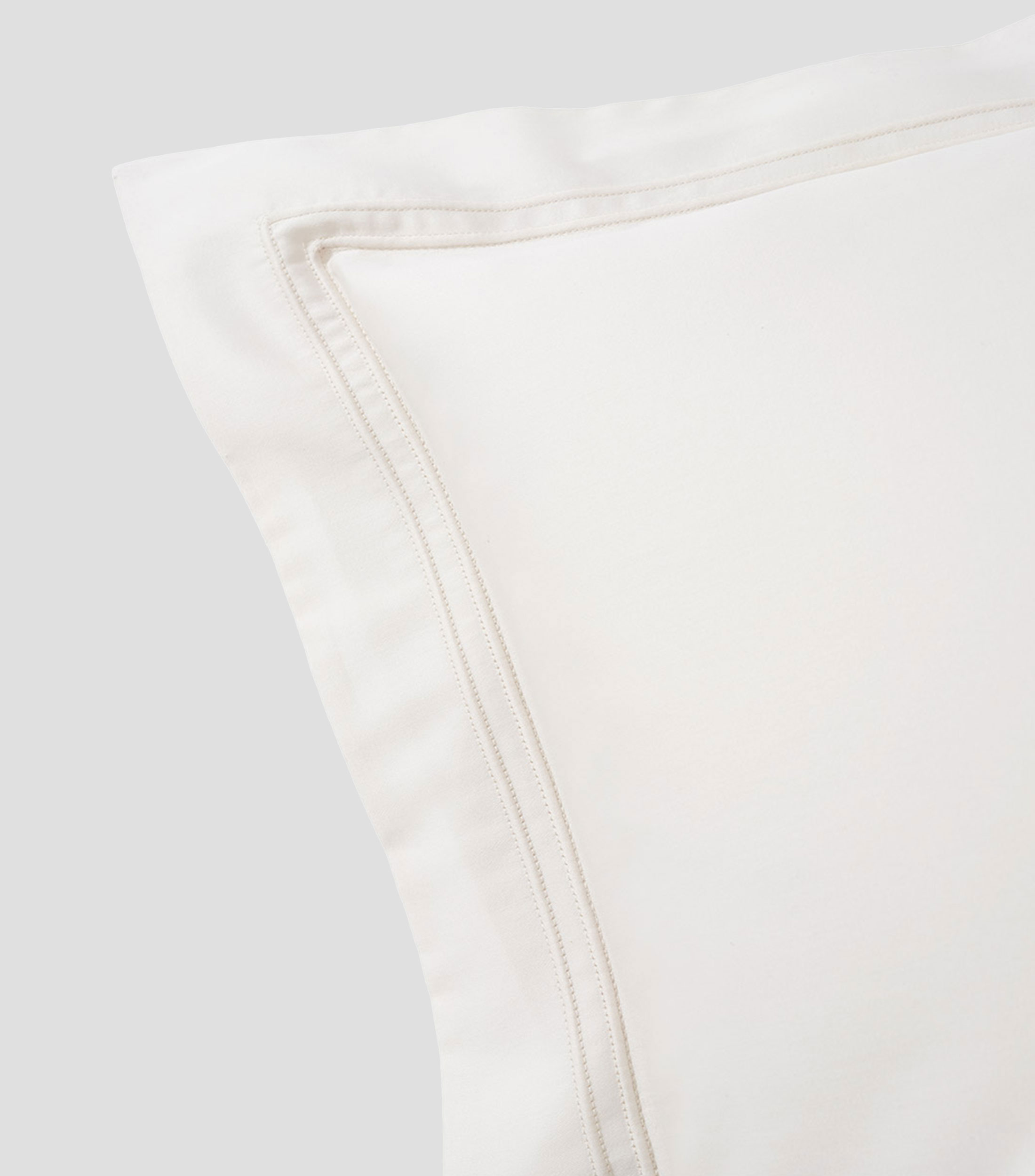 Funda para almohada Euro en algodón Triomphe Nacré