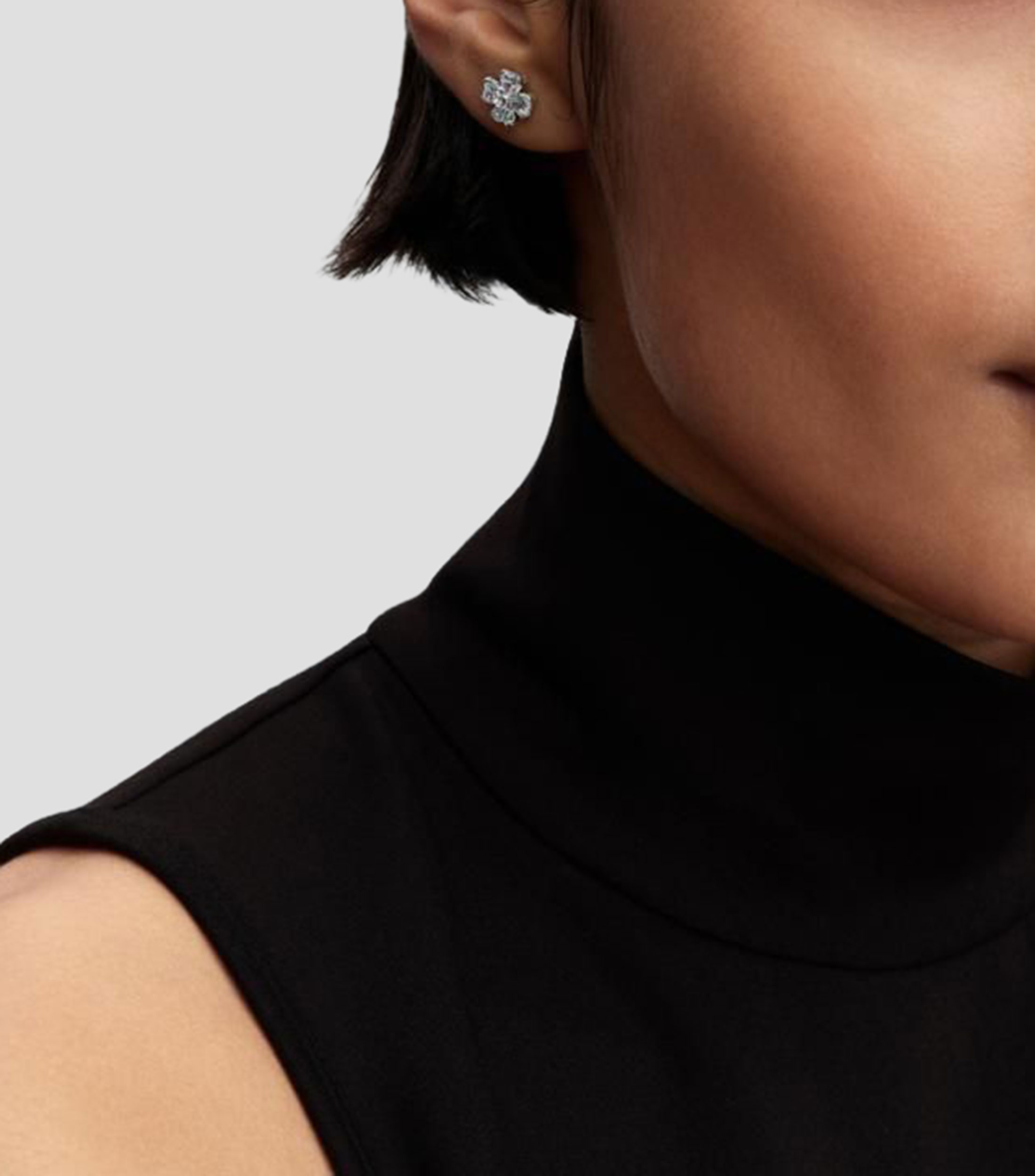 Aretes en plata esterlina Trébol Mujer