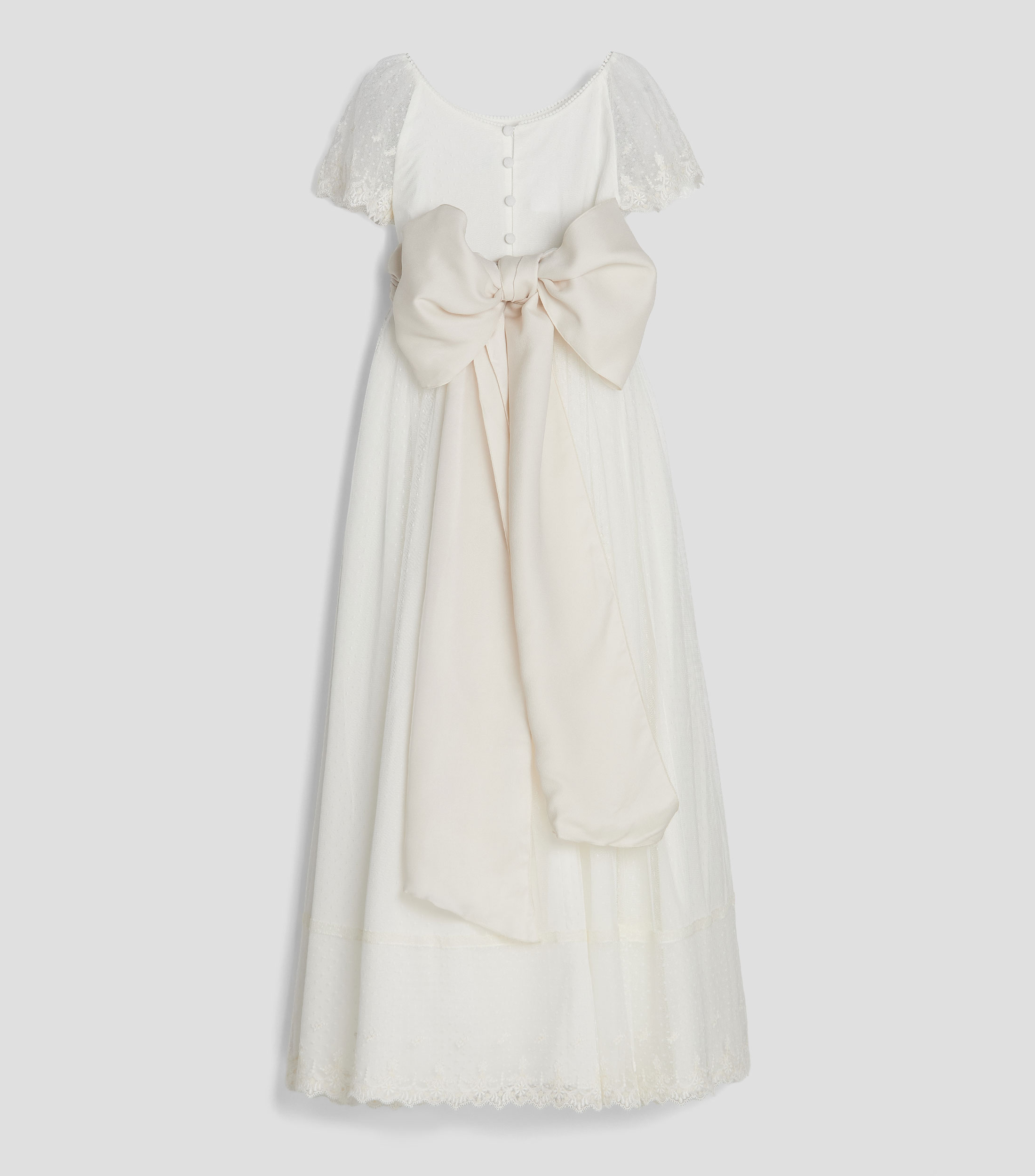 Vestido de primera comunión con manga corta Niña