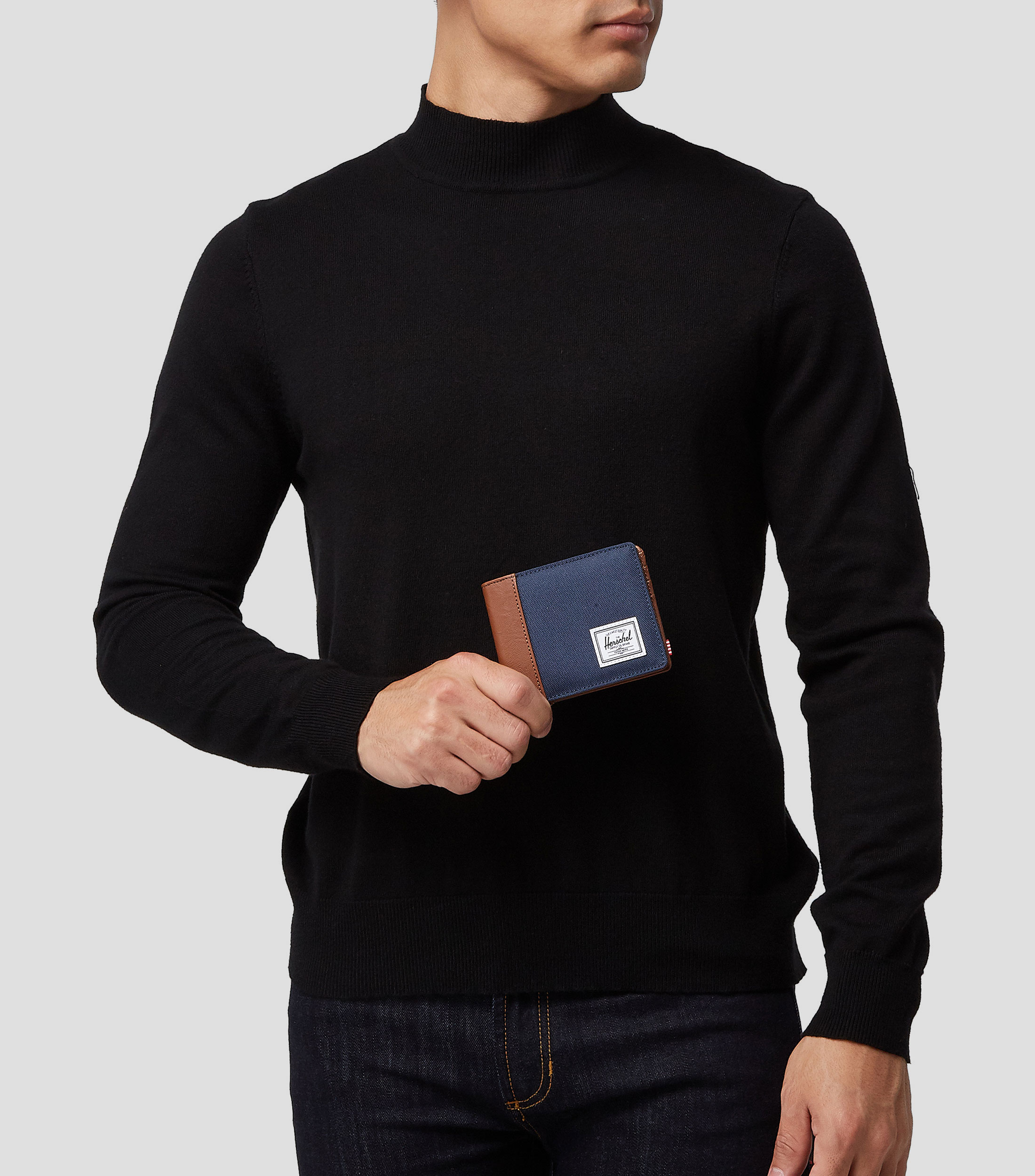 Cartera bifold texturizada Hombre