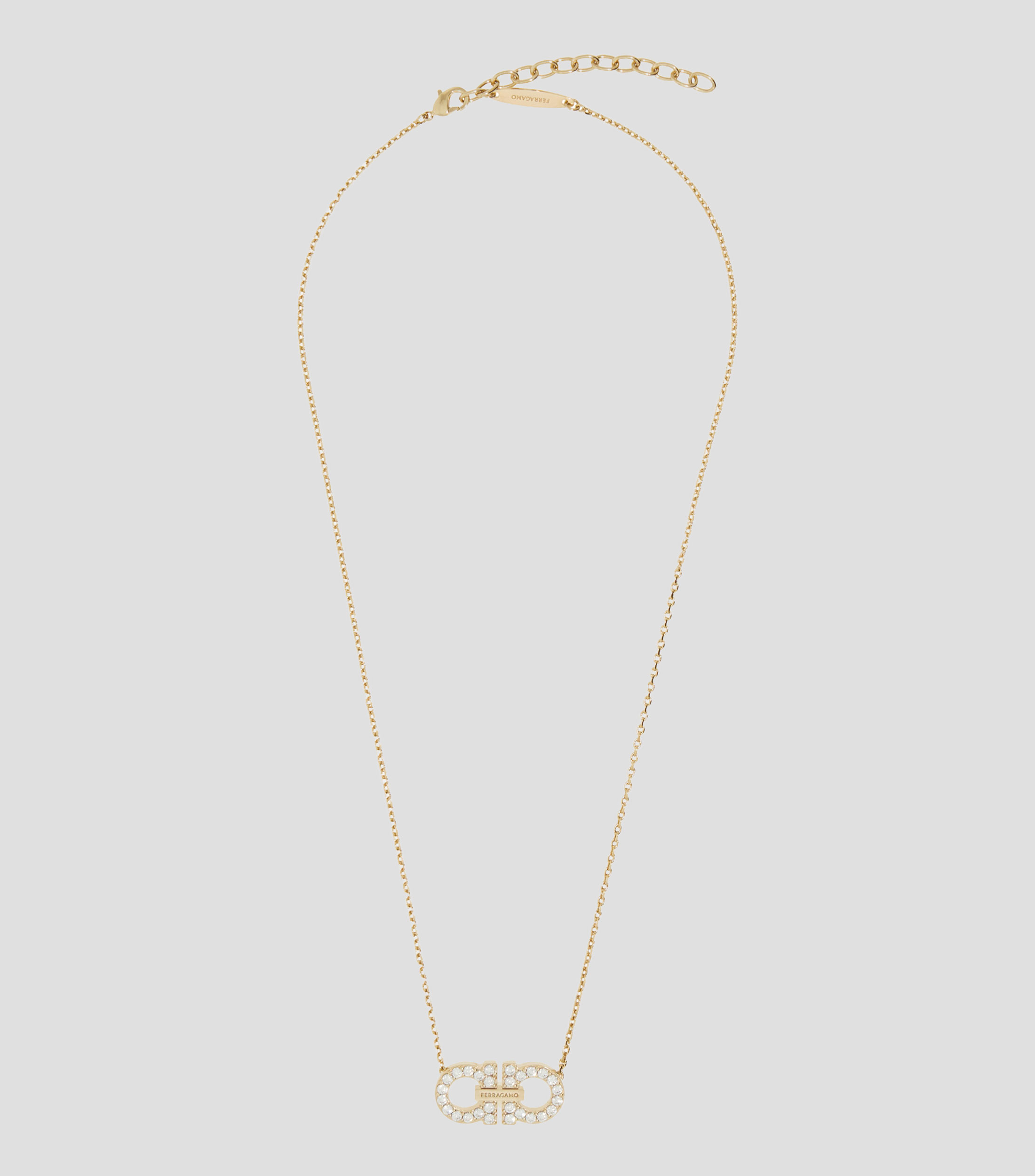 Collar doble Gancini Mujer