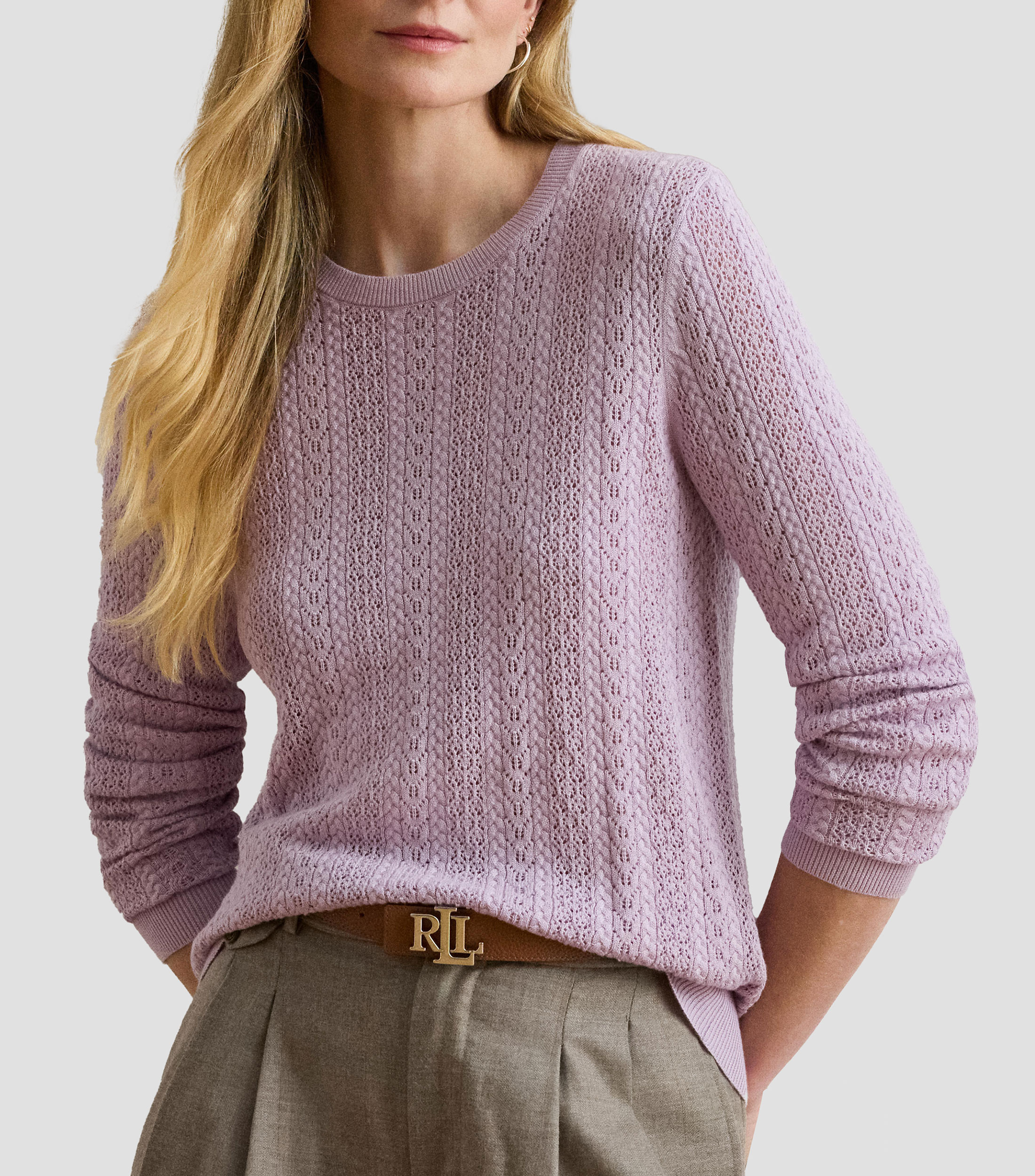 Suéter de cuello redondo Mujer