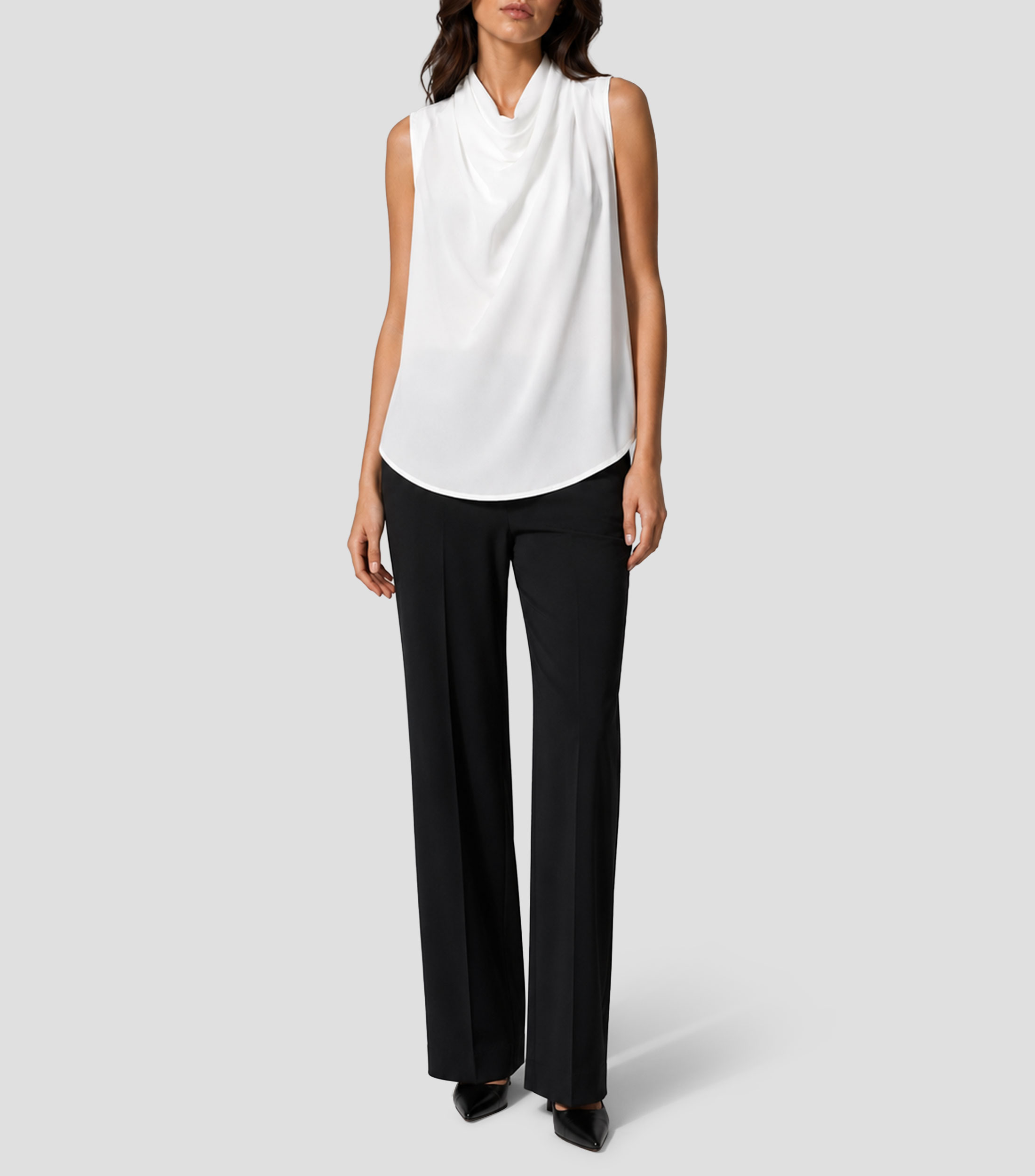 Blusa lisa din mangas Mujer