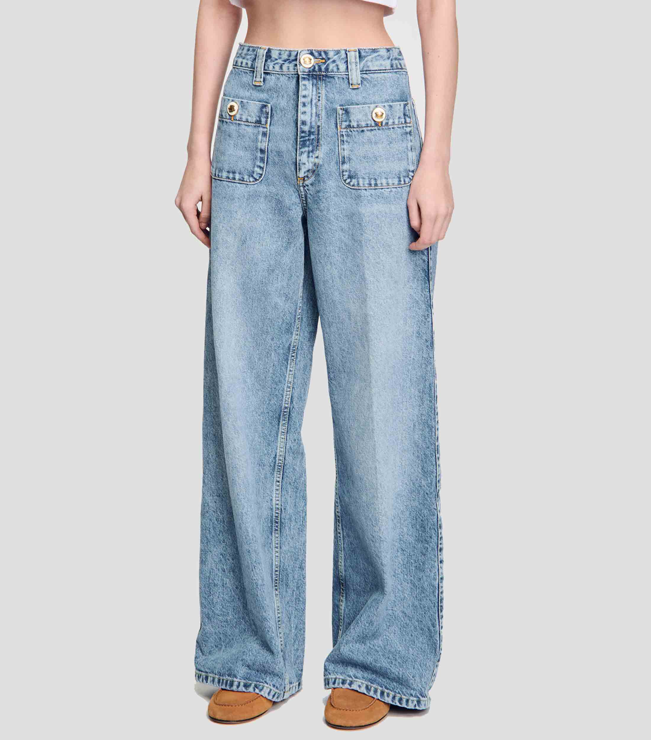 Jeans Wideleg Mujer