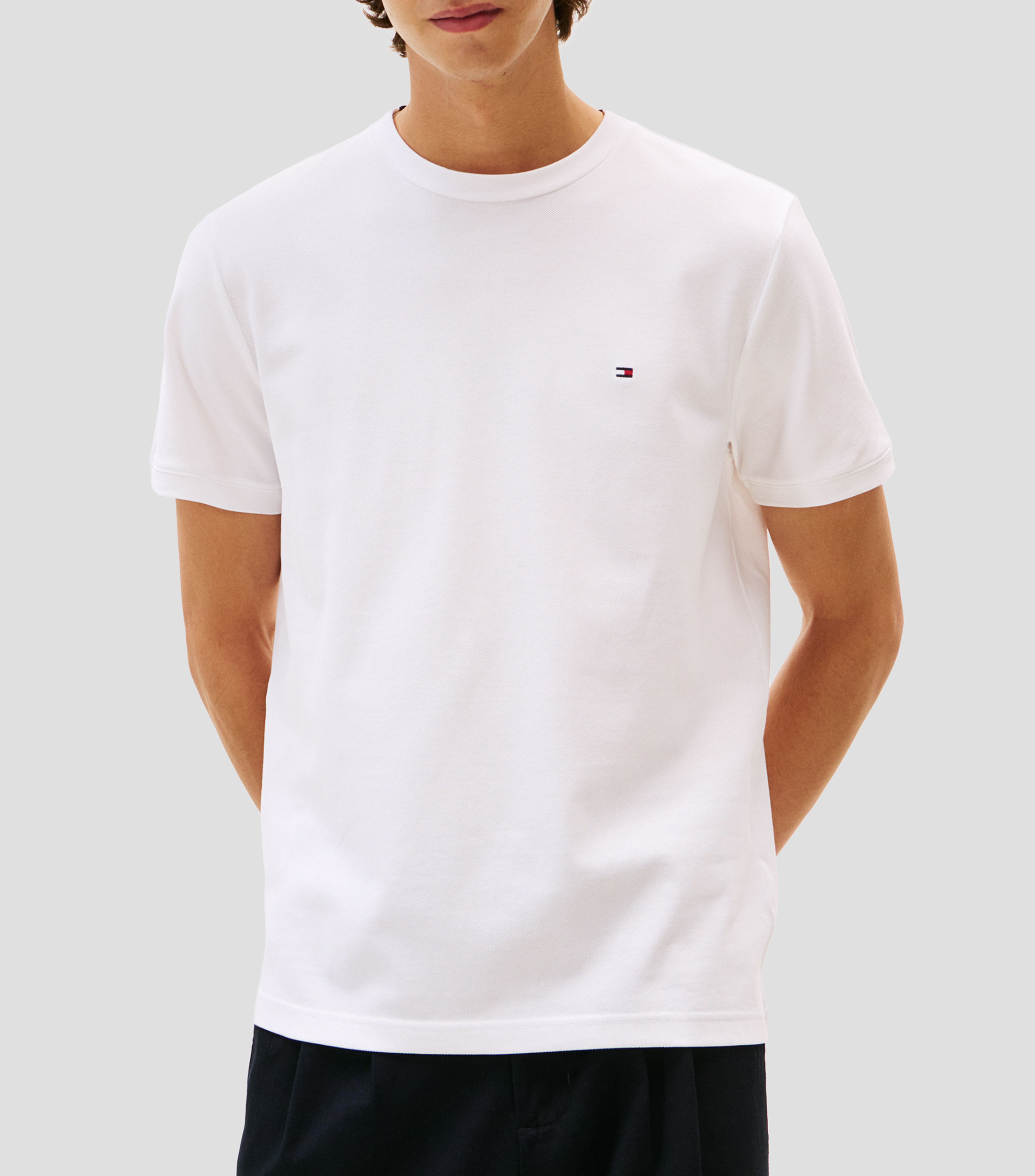 Playera cuello redondo manga corta lisa Hombre