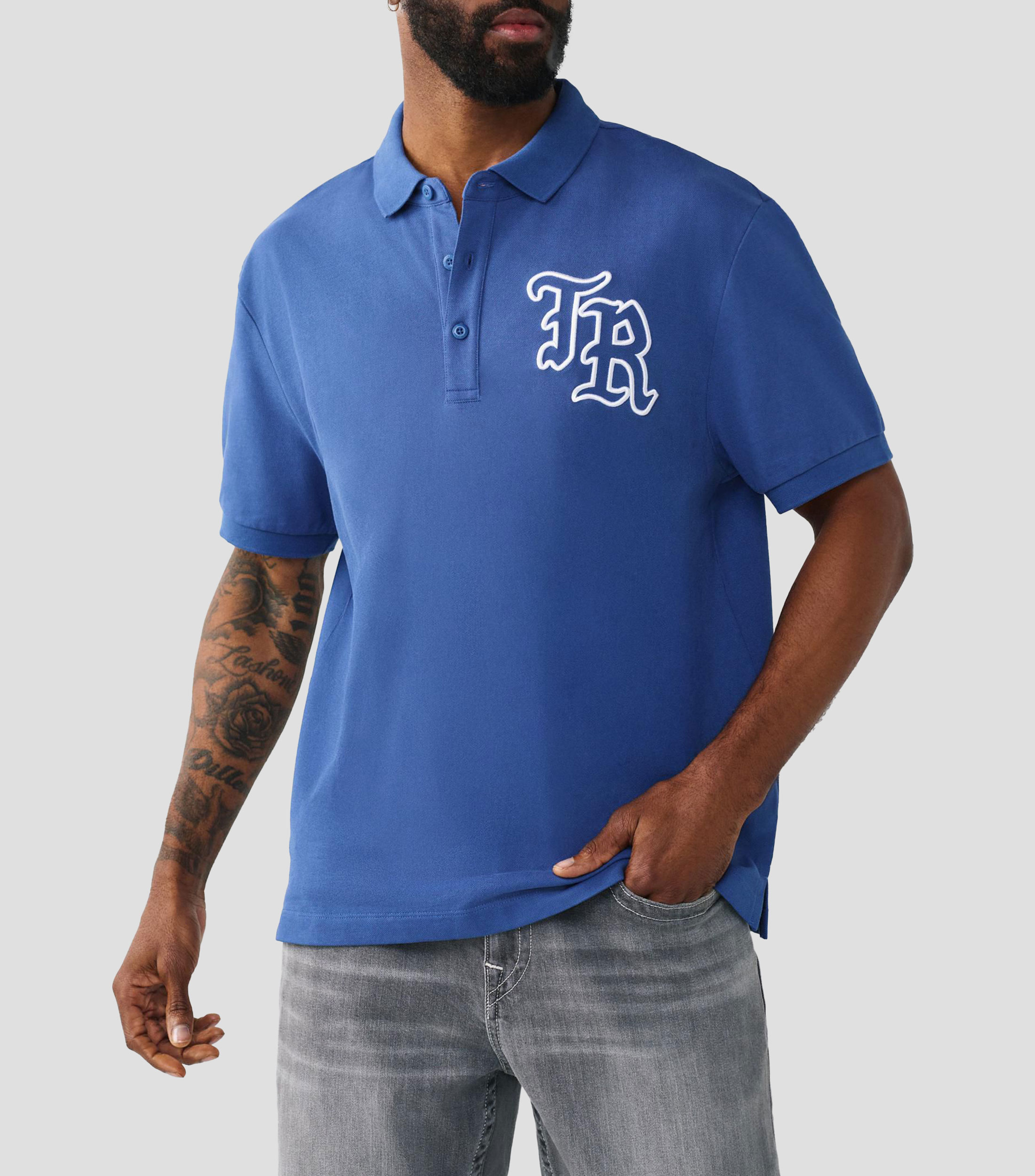 Playera polo manga corta fantasía Hombre