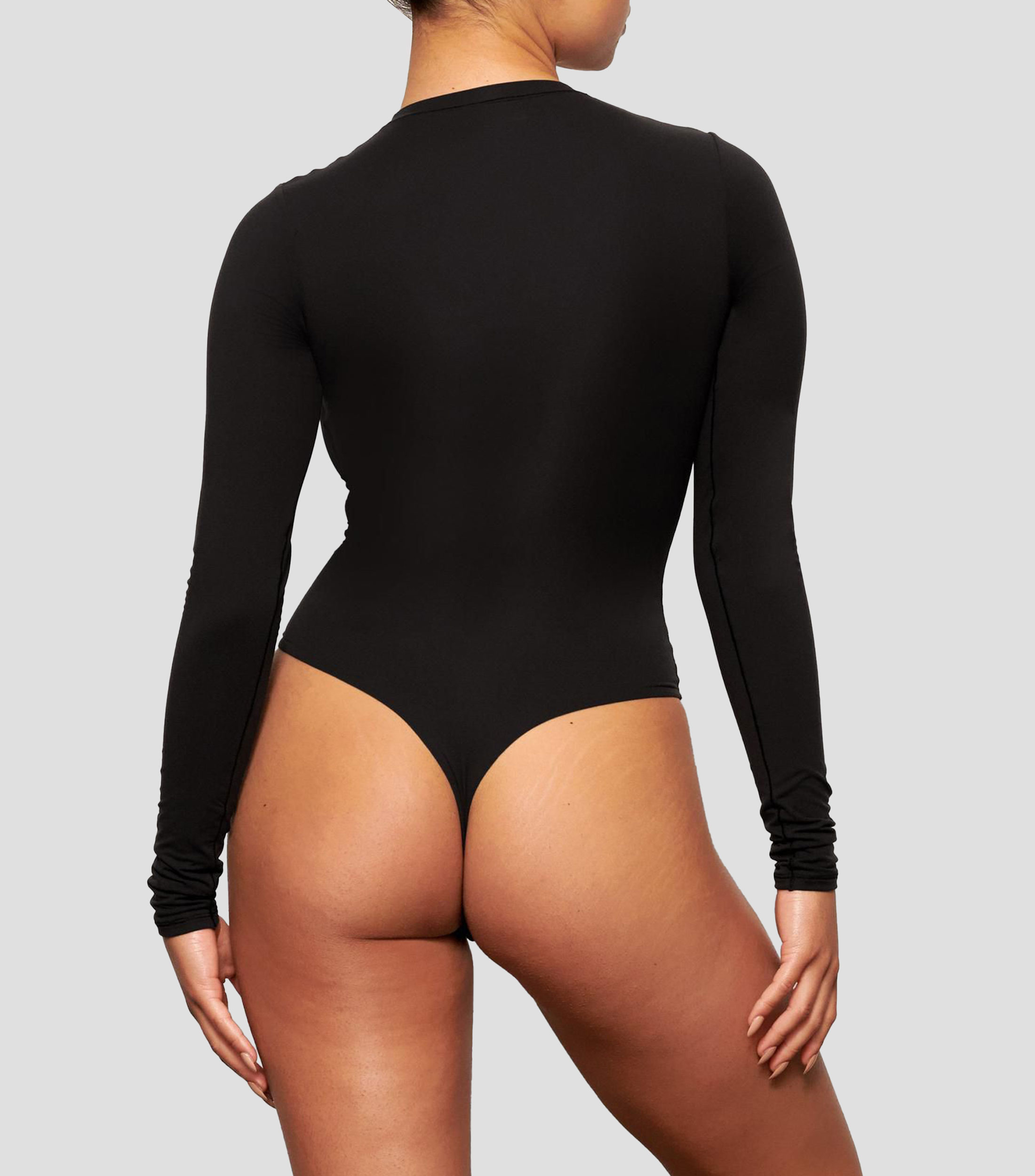 Body cuello redondo manga larga Mujer