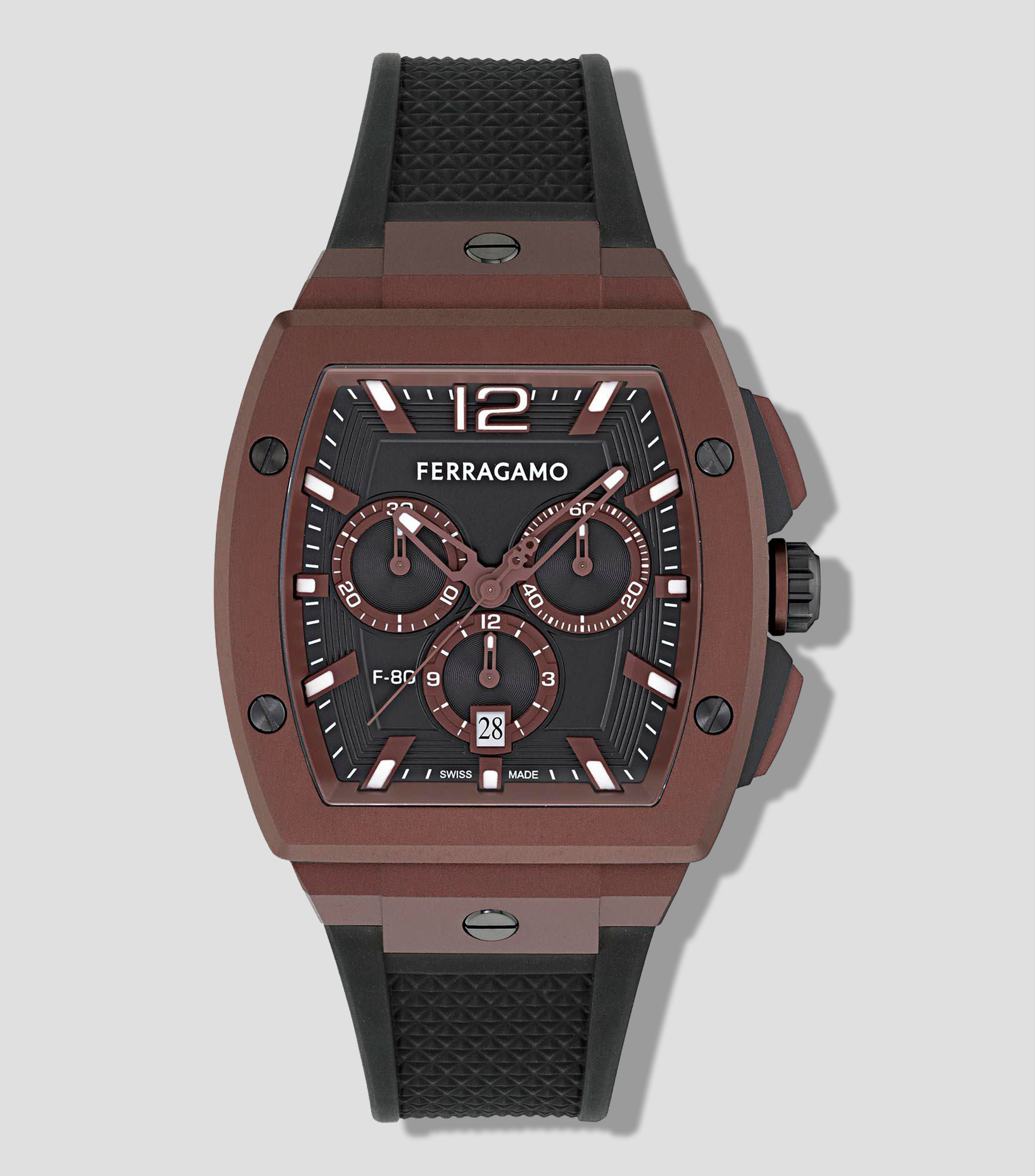 Reloj para Hombre F-80 Tonneau Chrono casual, Negro