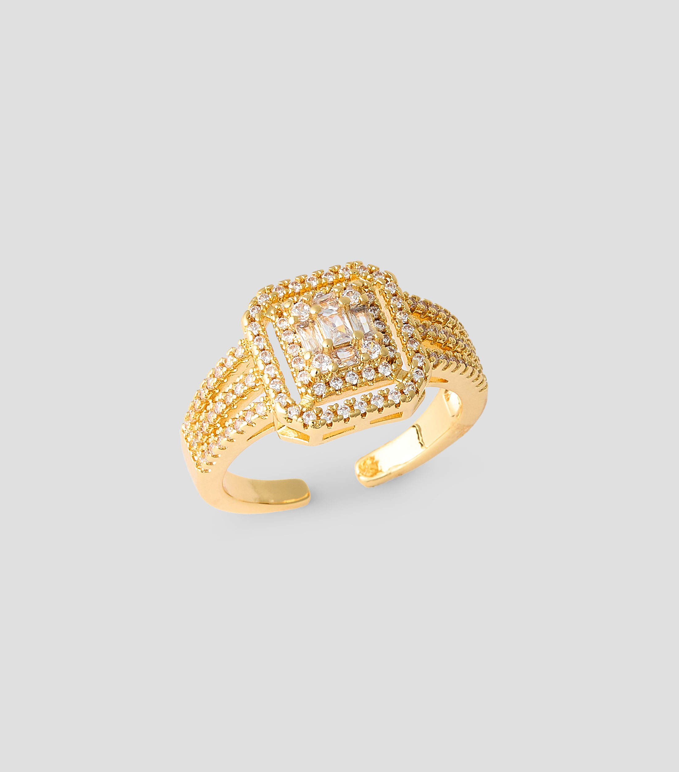 Anillo con cristales Mujer