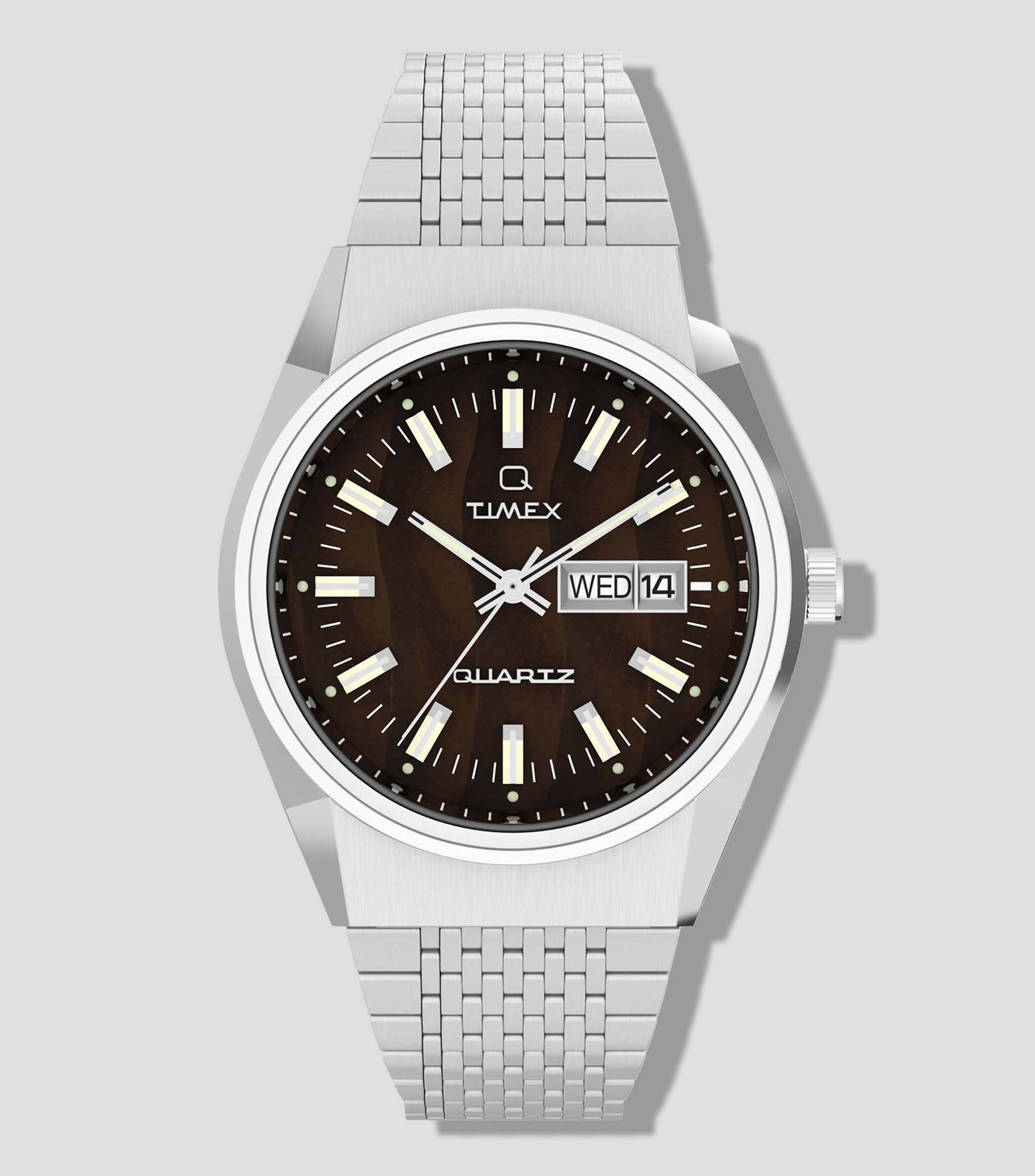 Reloj para Hombre Q Timex Casual Plateado