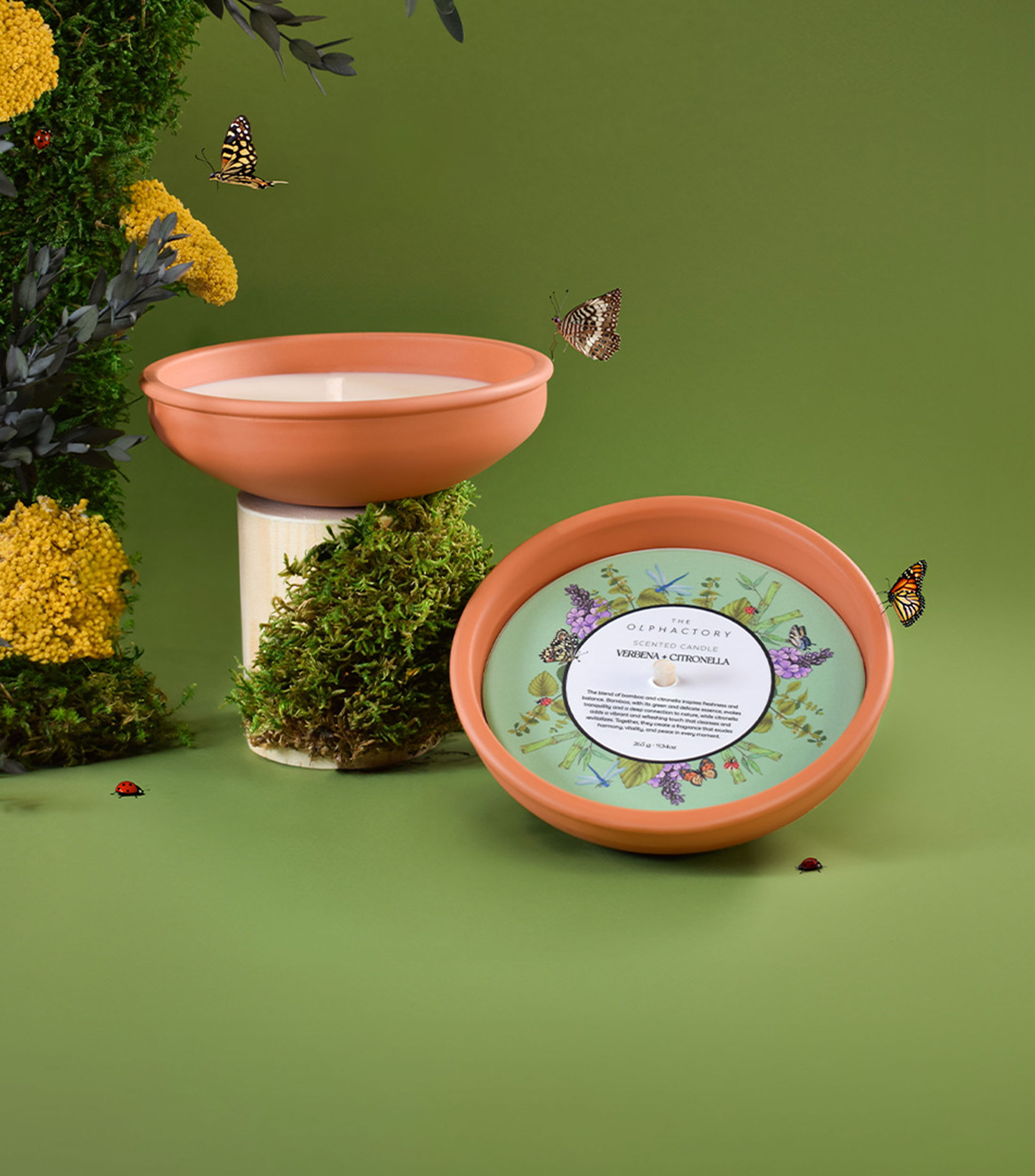 Vela aromática Verbena y Citronella