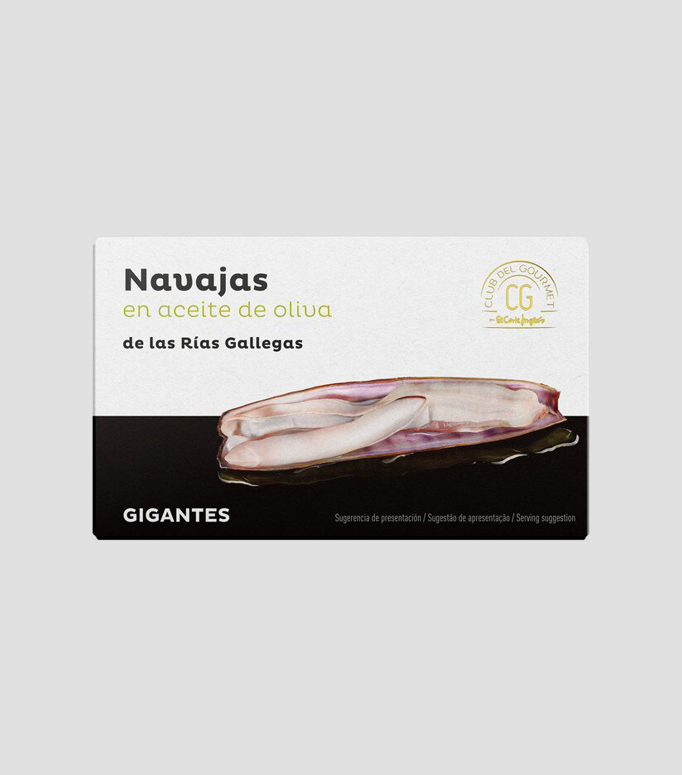 Navajas en las Rías Gallegas en Aceite de Oliva, 63 gr