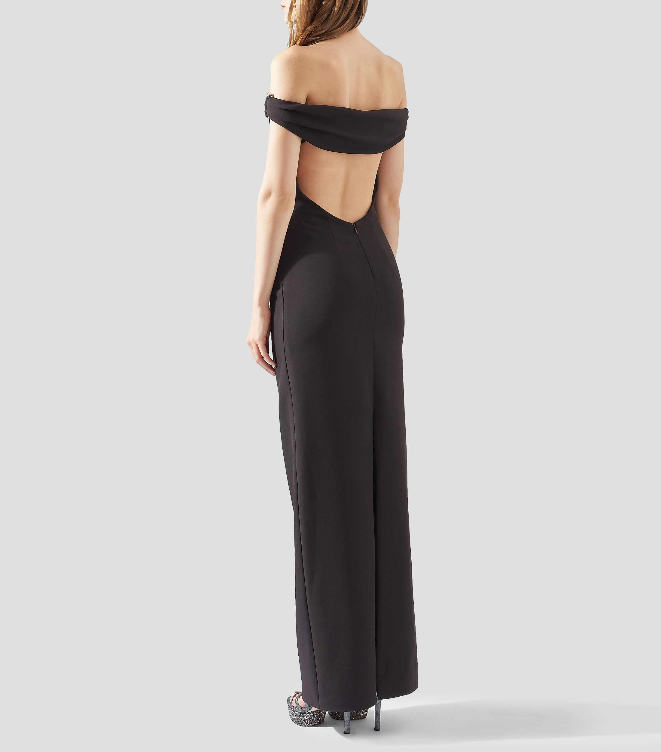 Vestido de fiesta largo liso Mujer