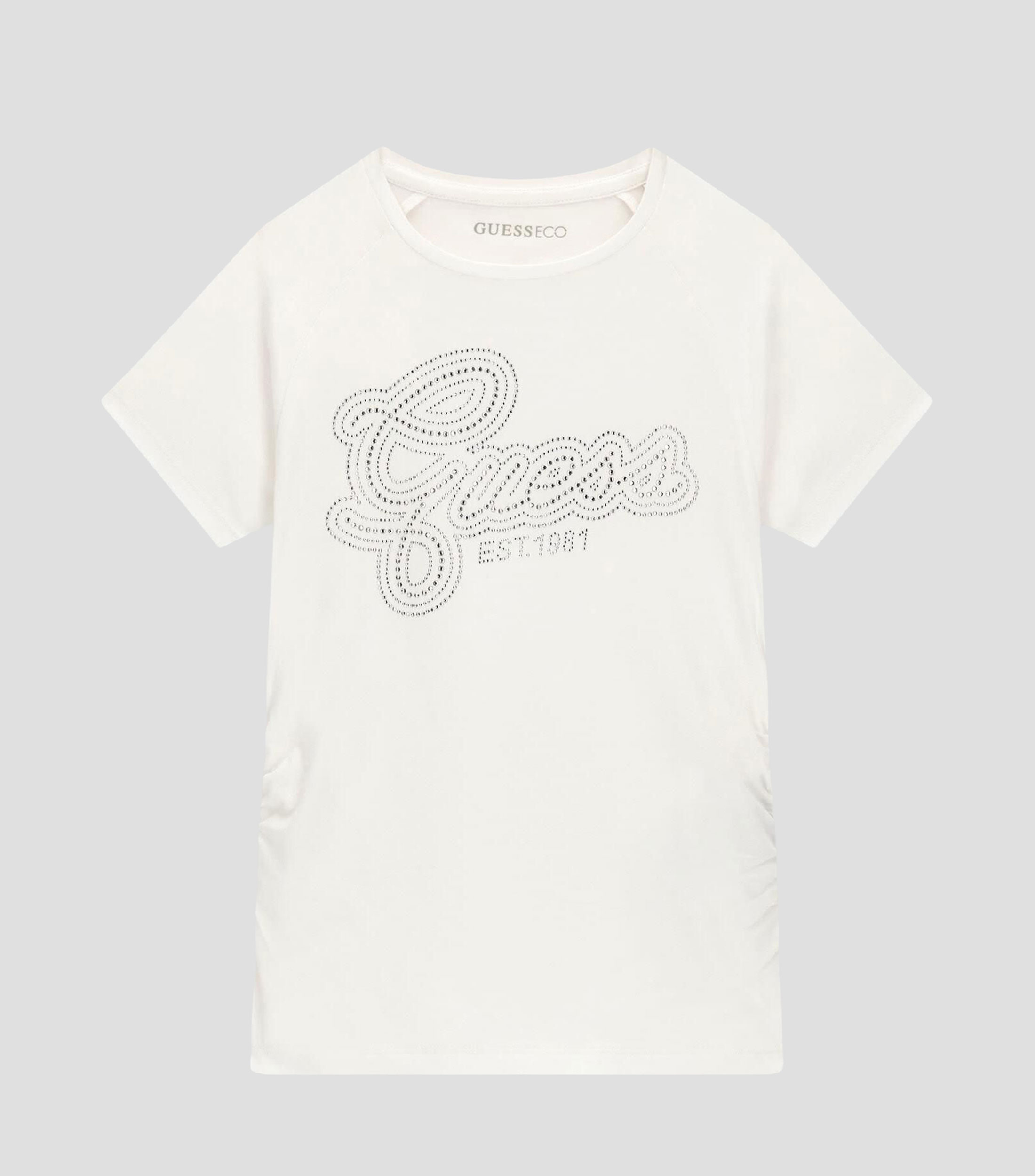 Playera cuello redondo manga corta microdiseño Niña
