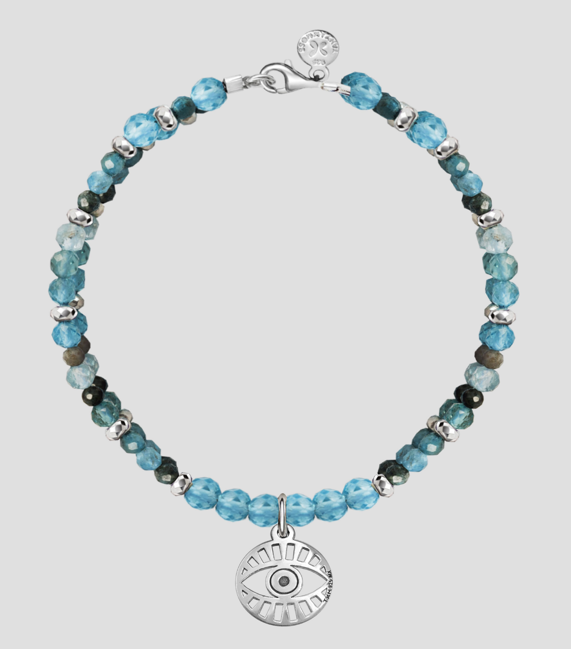 Pulsera en plata Zen Ojo Mujer
