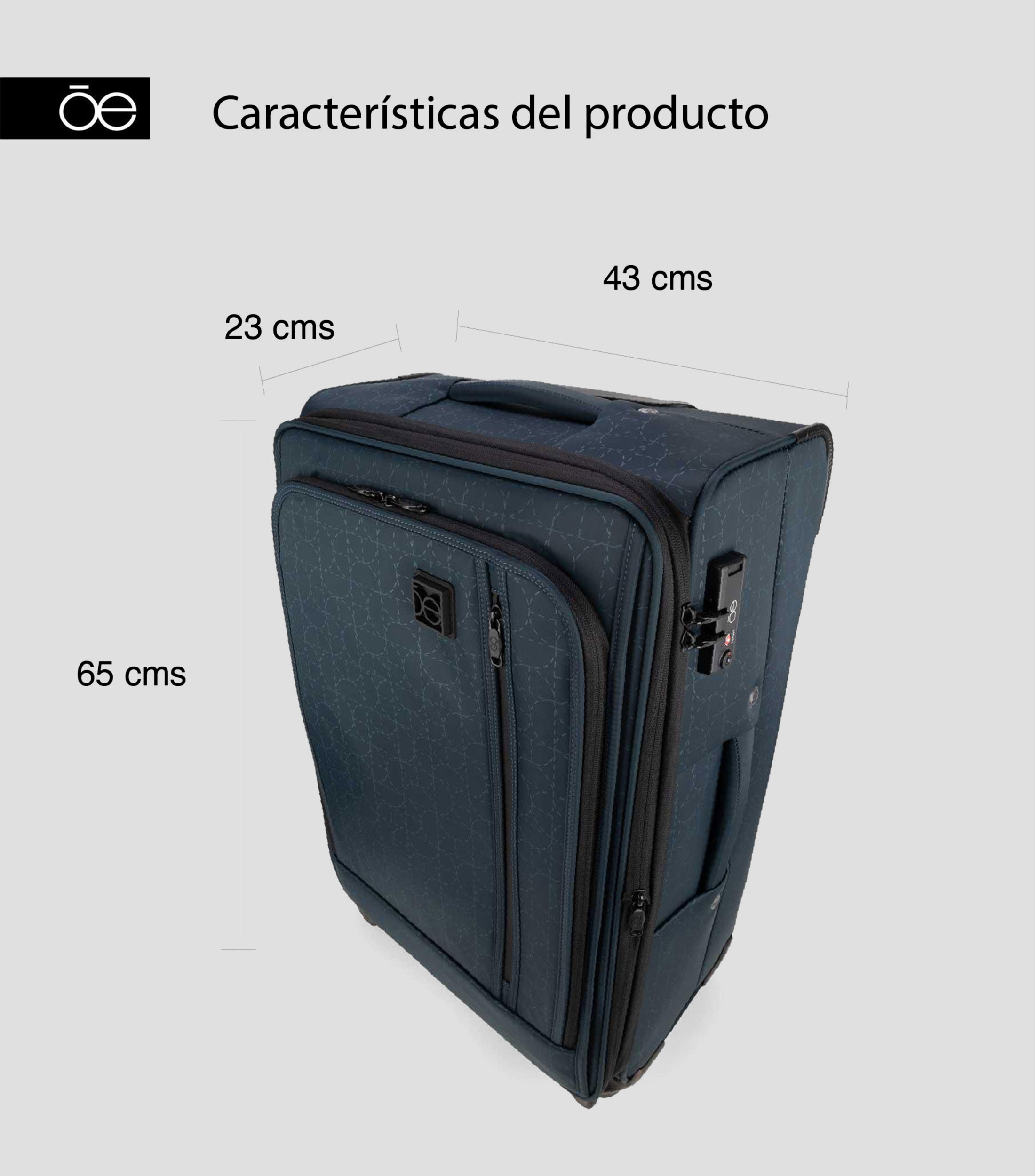 Maleta de viaje 20 kg Azul Marino