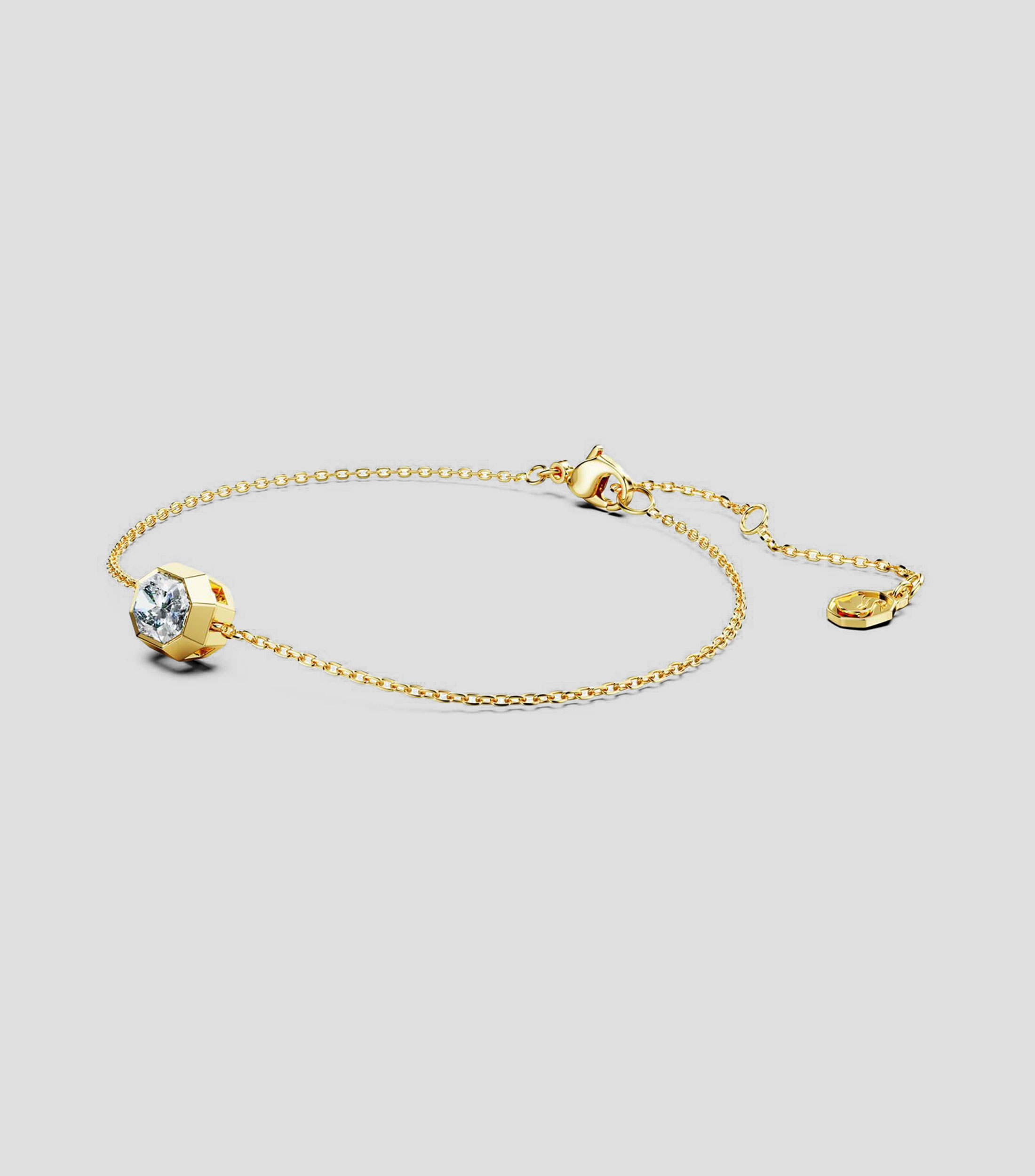 Pulsera en oro amarillo de 18 kilates con diamante Octagon Mujer
