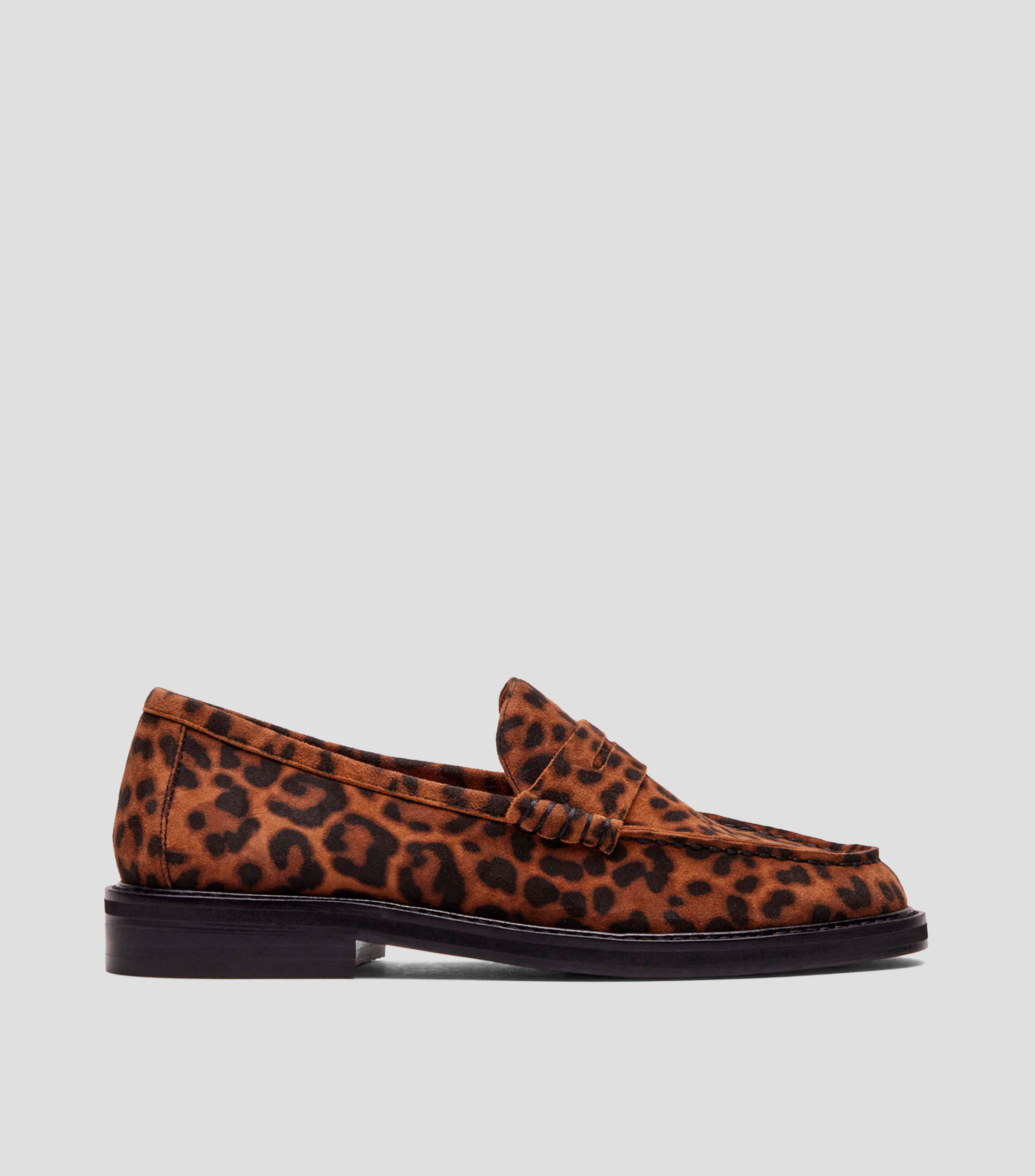 Mocasines en animalprint con cina Mujer