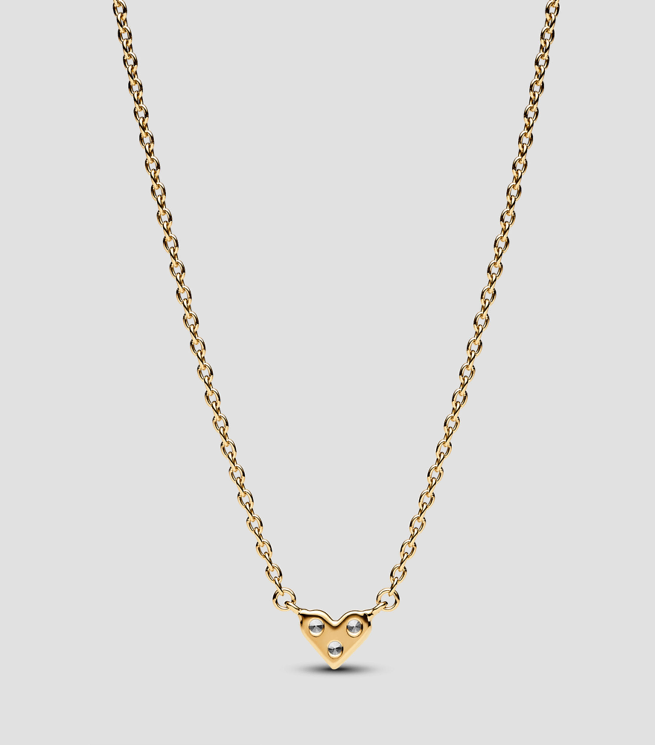 Collar en plata Corazón triple Pandora Timeless con circonia cúbica Mujer