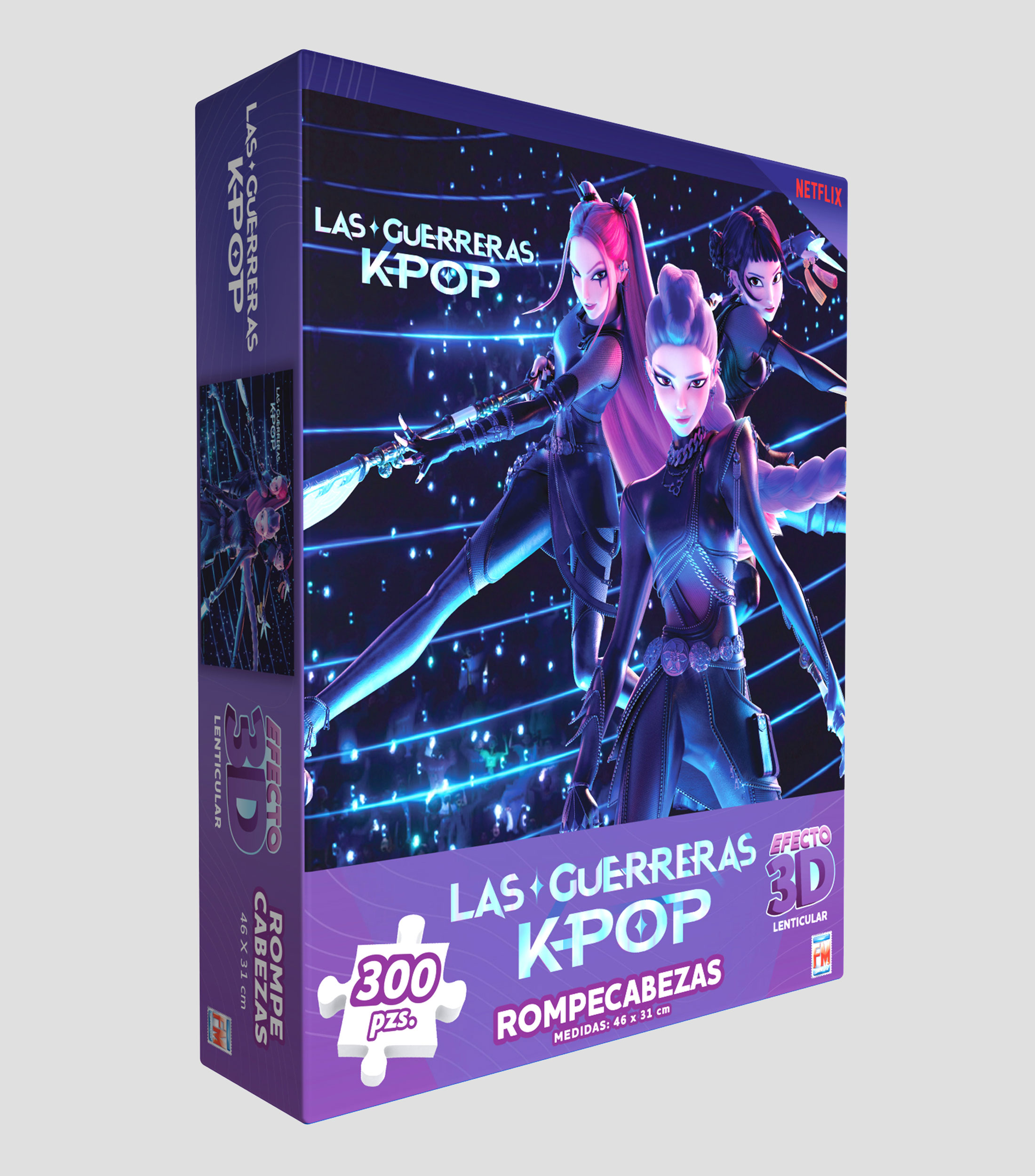 Rompecabezas Lenticular 3D KPop Demon Hunters 300 Piezas