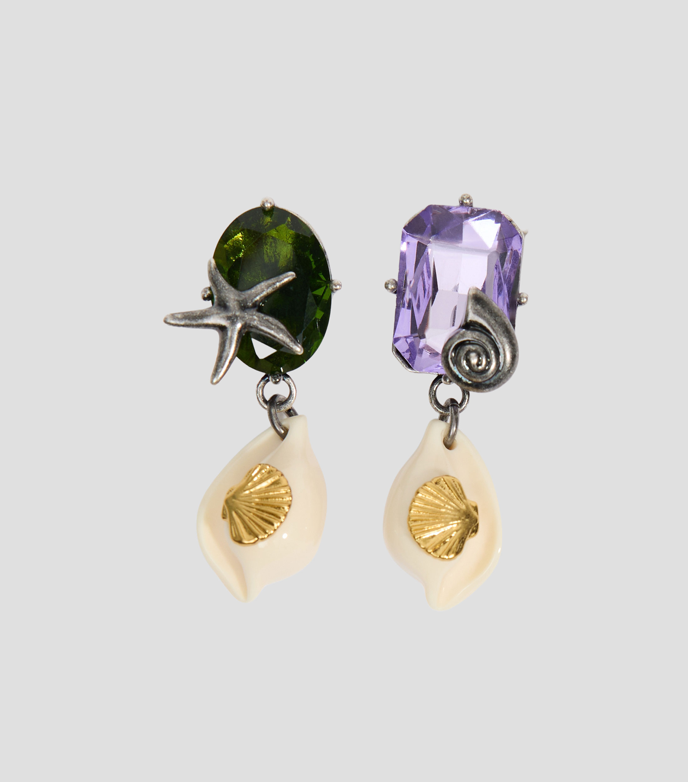 Aretes con piedras Mujer