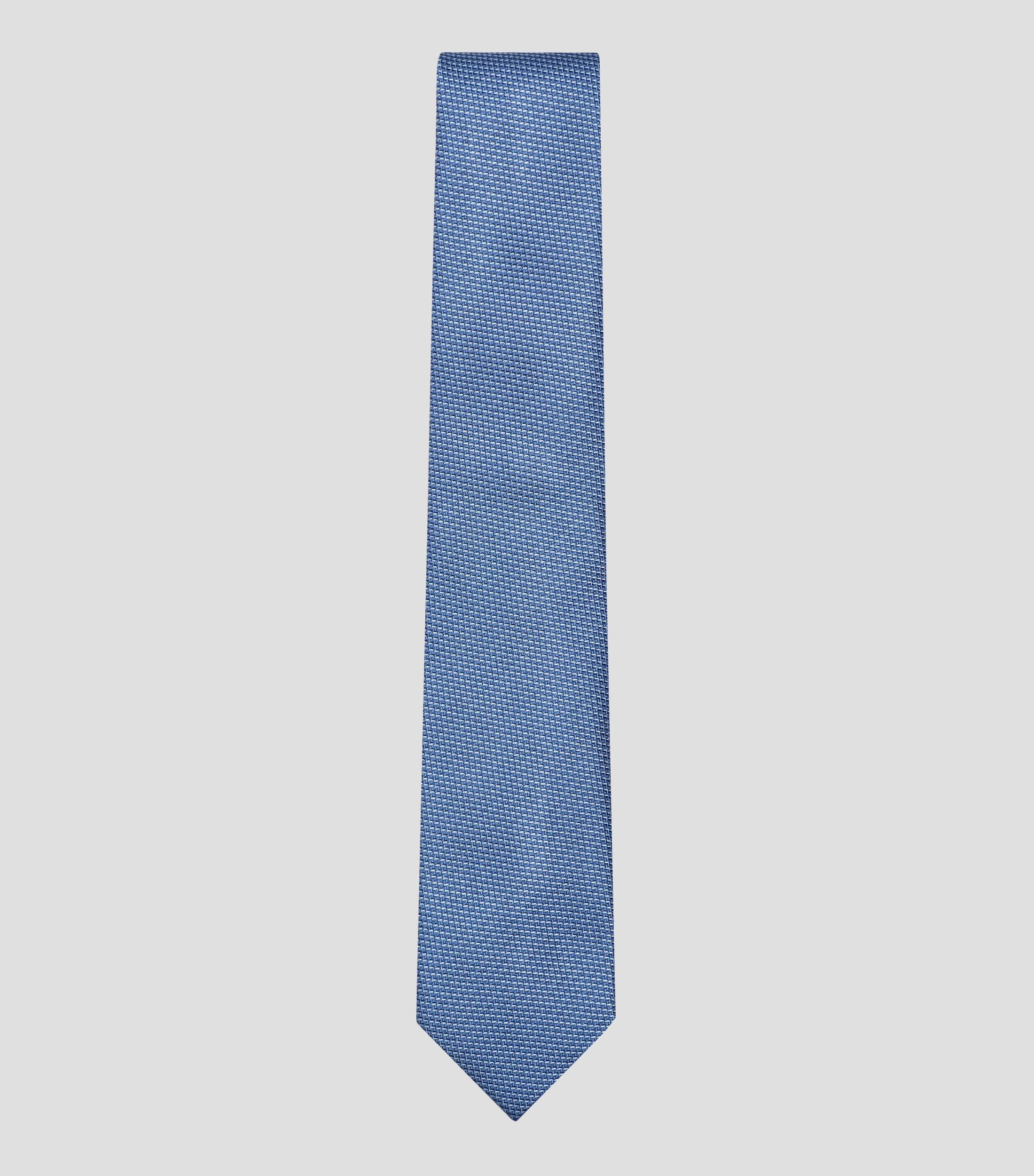 Corbata ancha de seda estampada