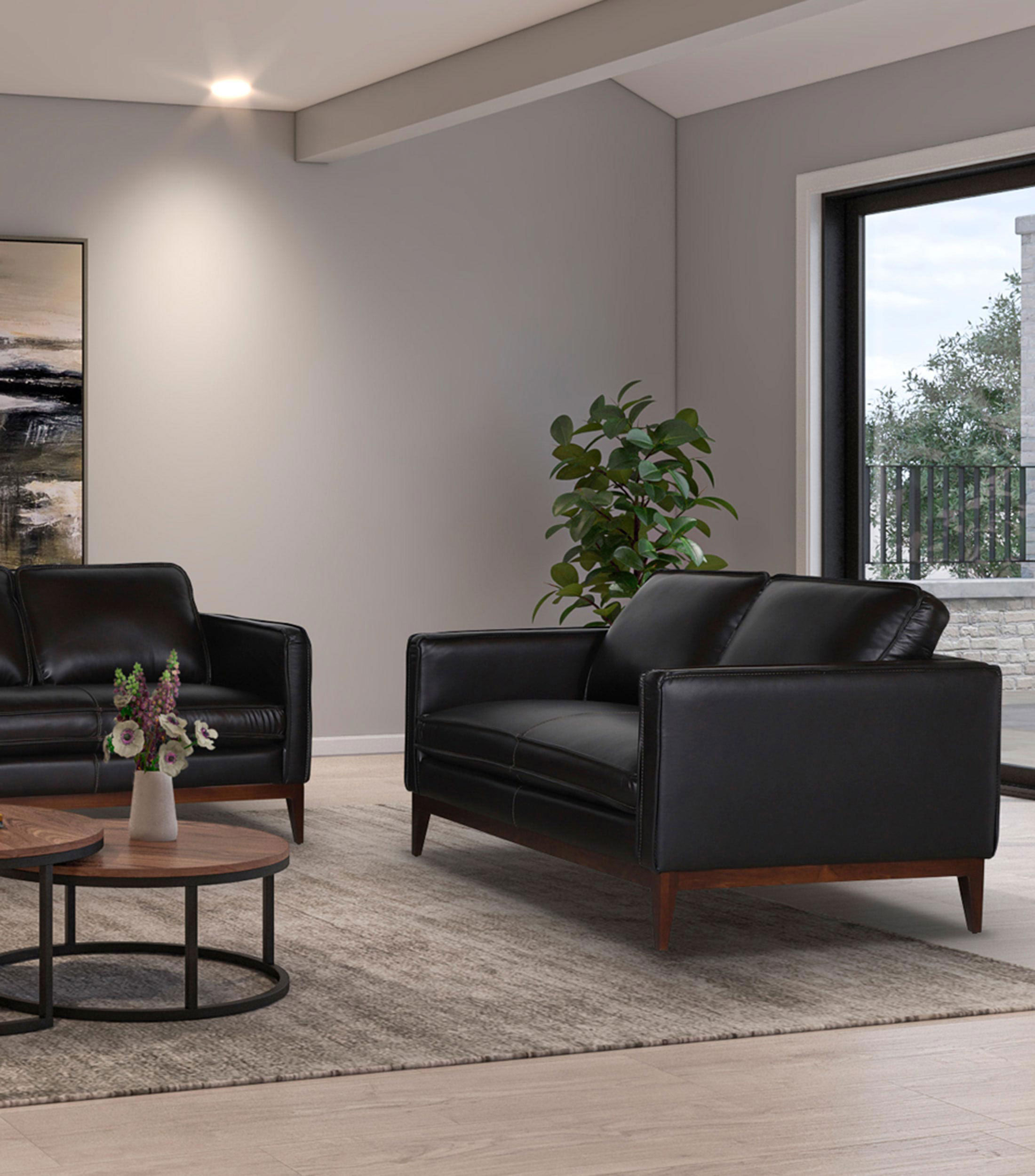 Love Seat en piel Franz Chocolate