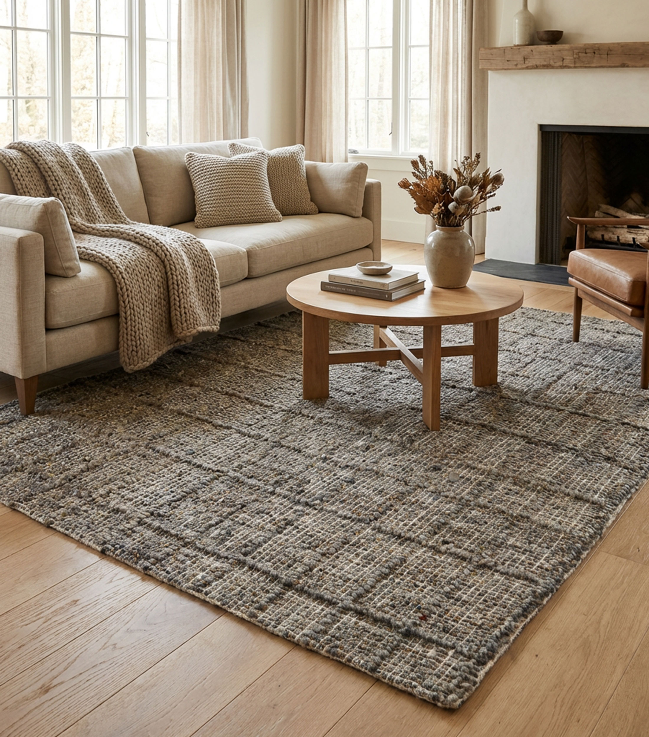 Tapete decorativo Dover en textil 290 x 200 cm