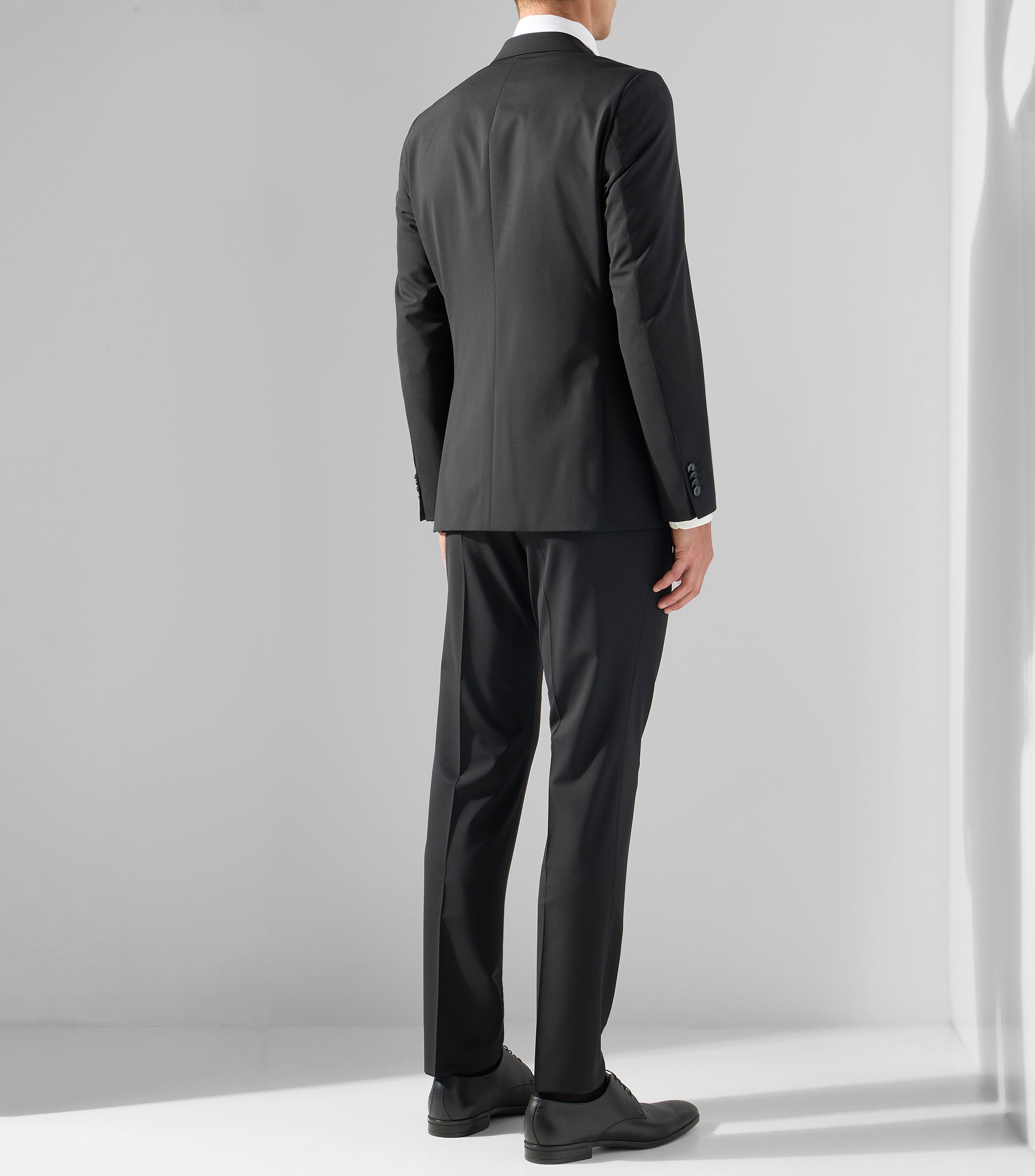 Traje de corte recto liso Hombre