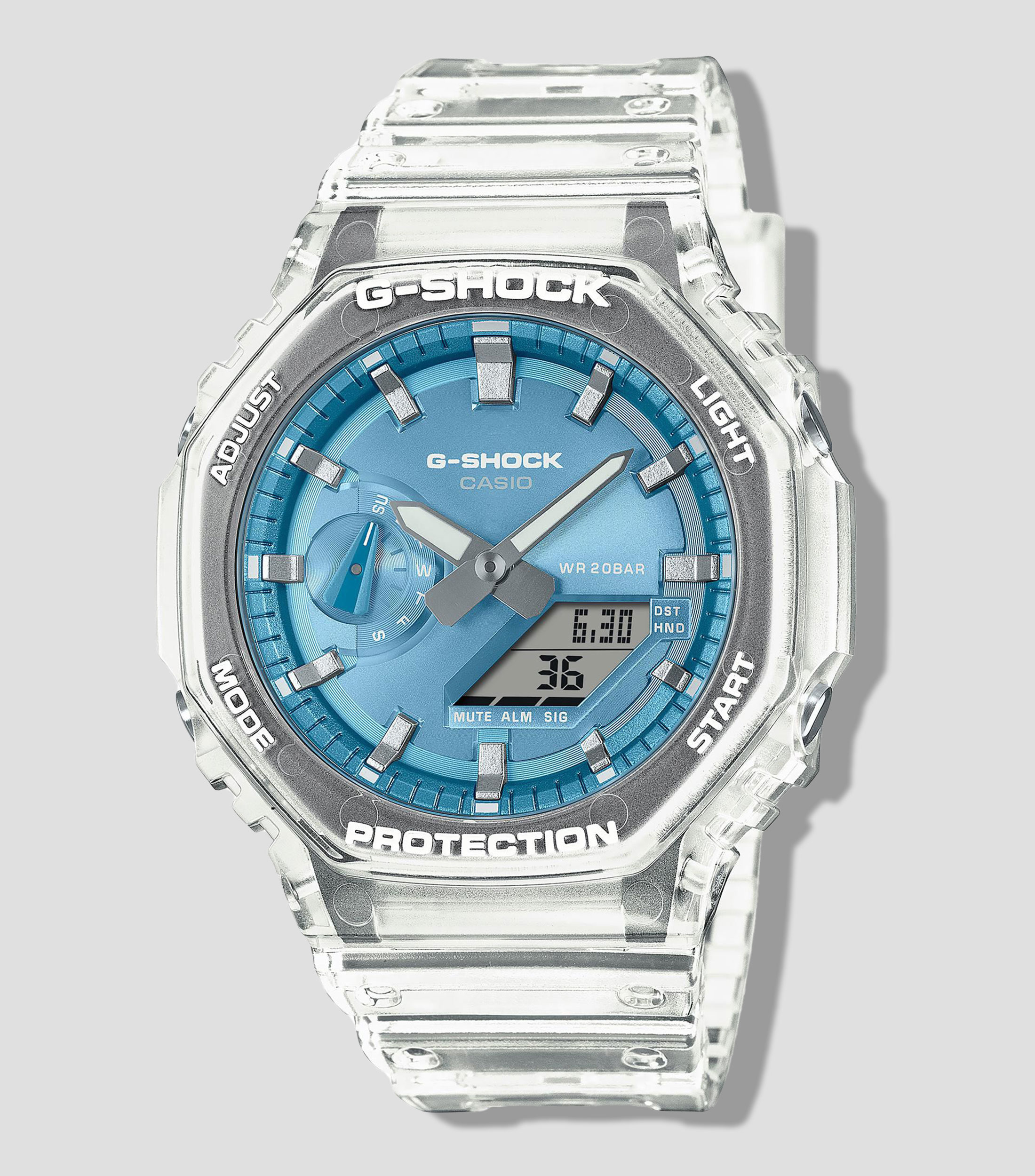 Reloj para Hombre G-Shock Bright Metallic casual transparente