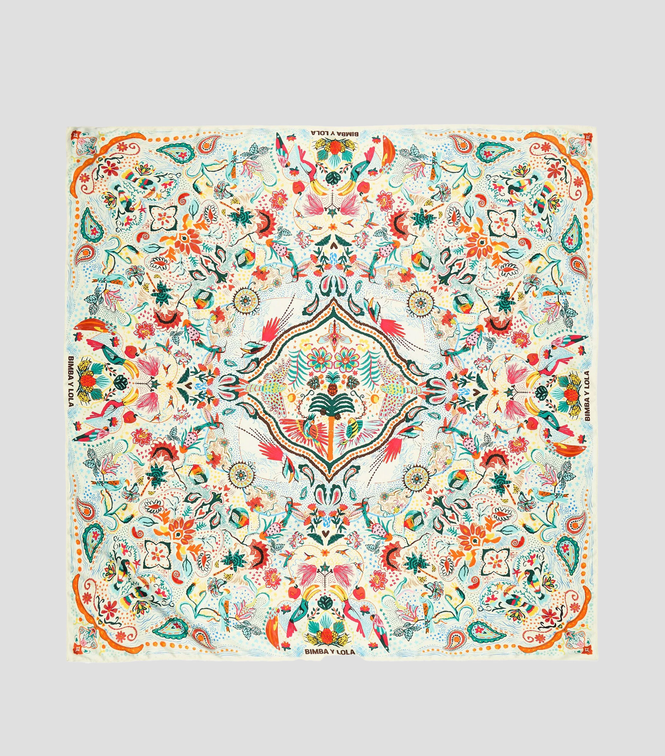 Pañuelo multicolor estampado Mujer
