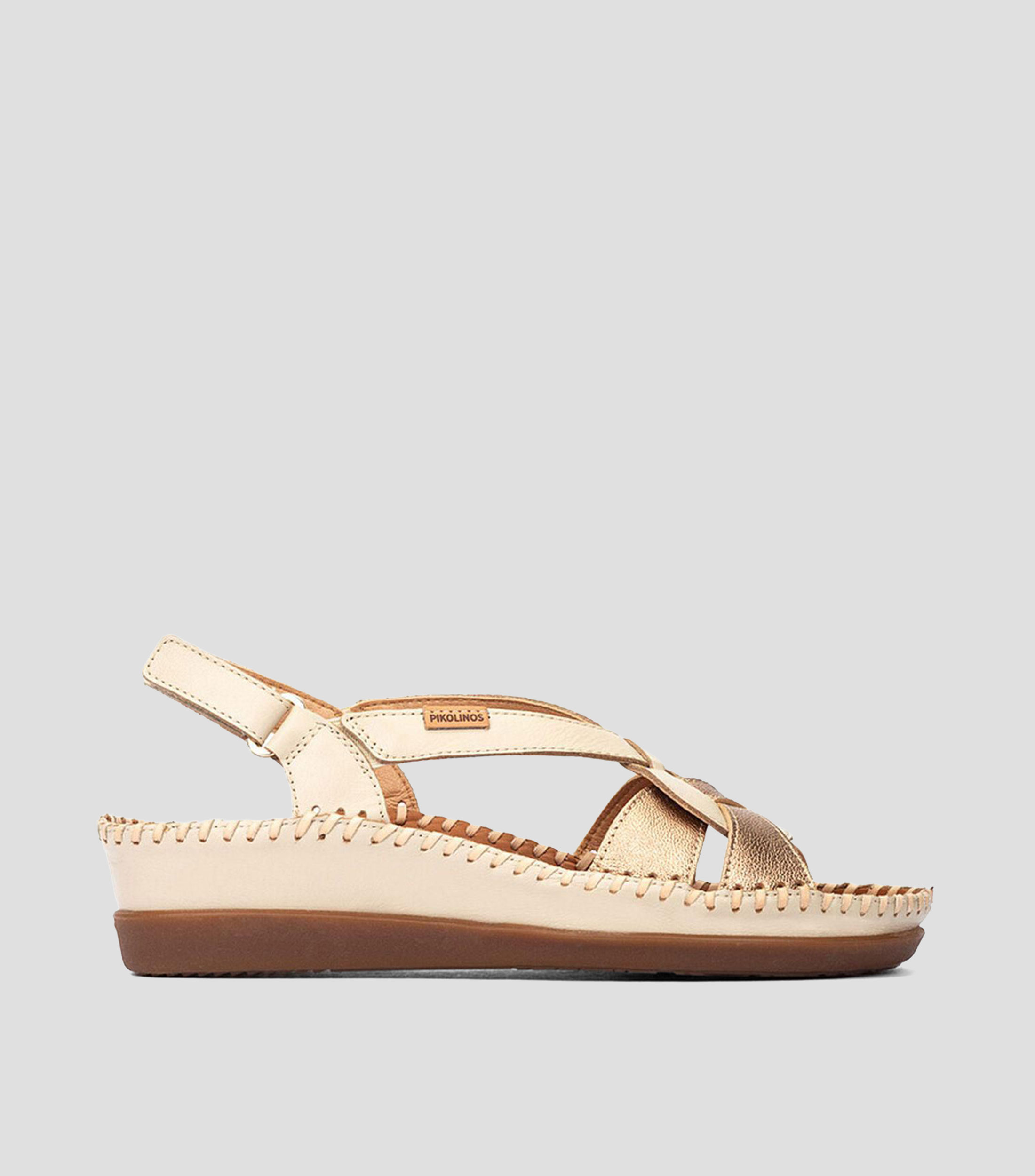 Sandalias con tacón bajo de cuña Cadaques Mujer