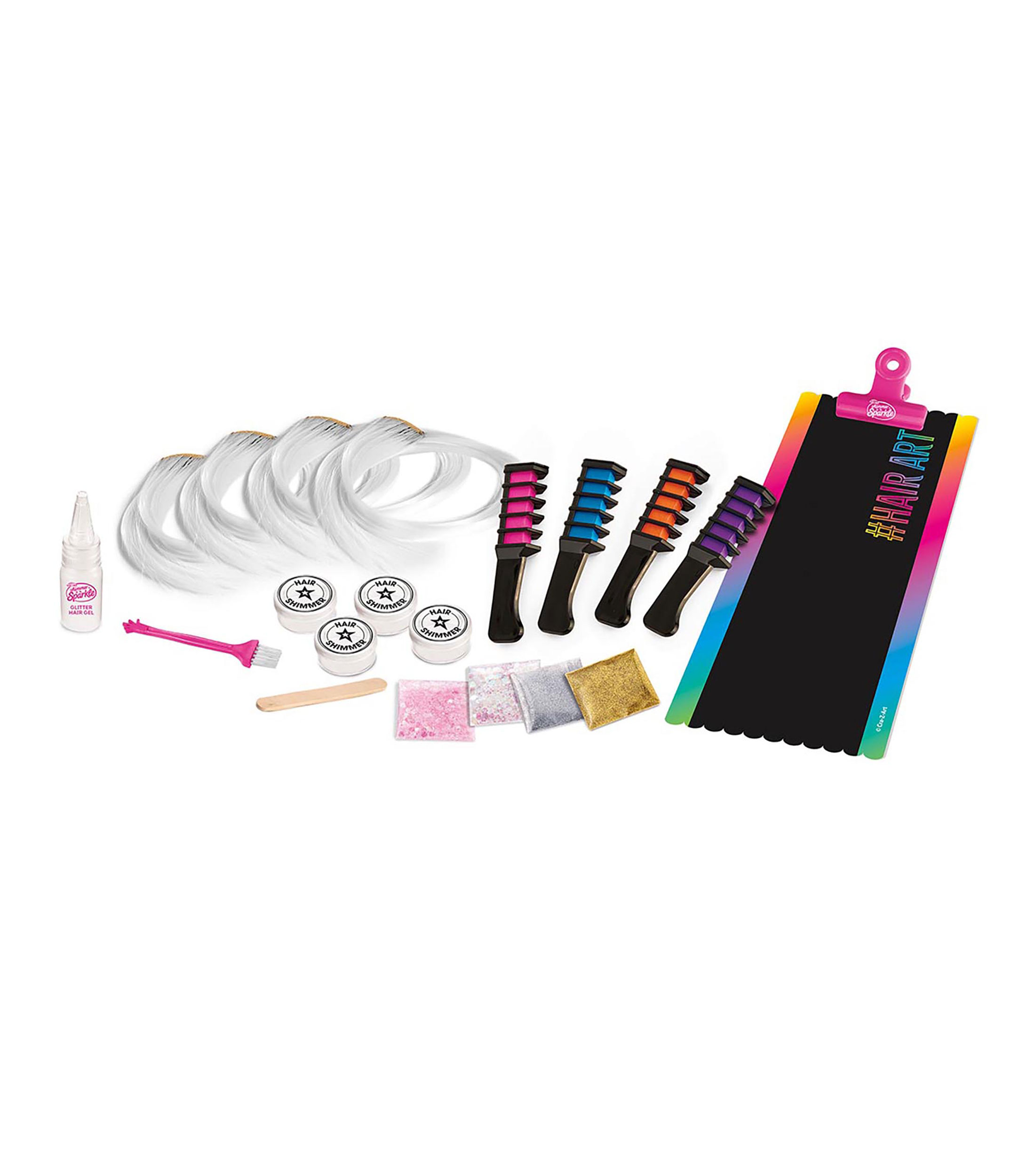 Shimmer & Sparkle Set Extensiones de Cabello Color y Glitter